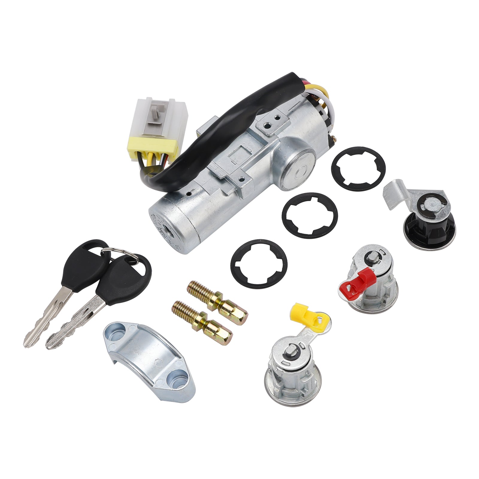PALASER Ignition Barrel Door Lock Kit W/ 2 Keys K9810-2S806 For Nissan Navara D22 1997-2006