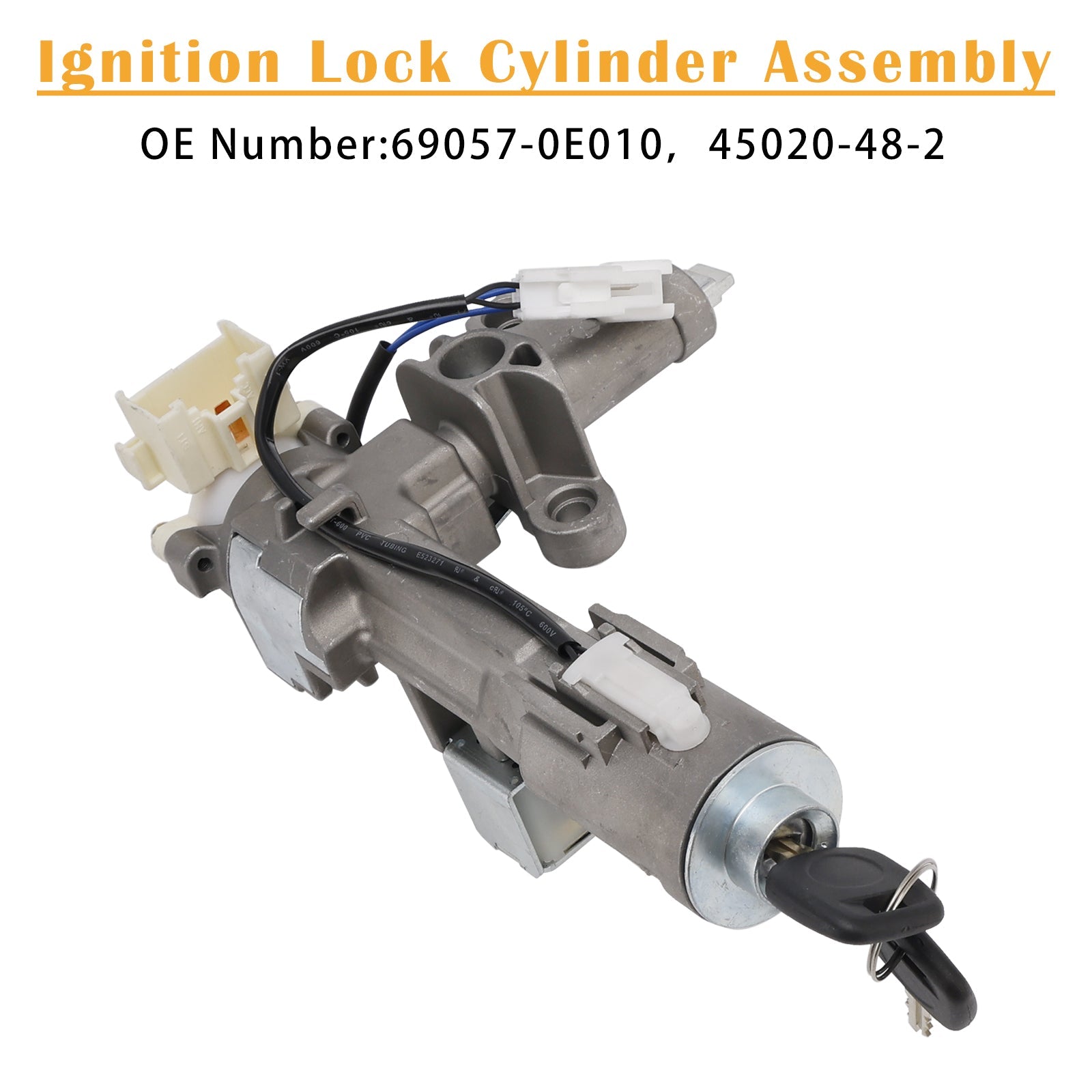 PALASER Ignition Lock Cylinder Assembly 2 Keys 69057-0E010 For RX330 RX350 RX400H 04-09 - Image 5