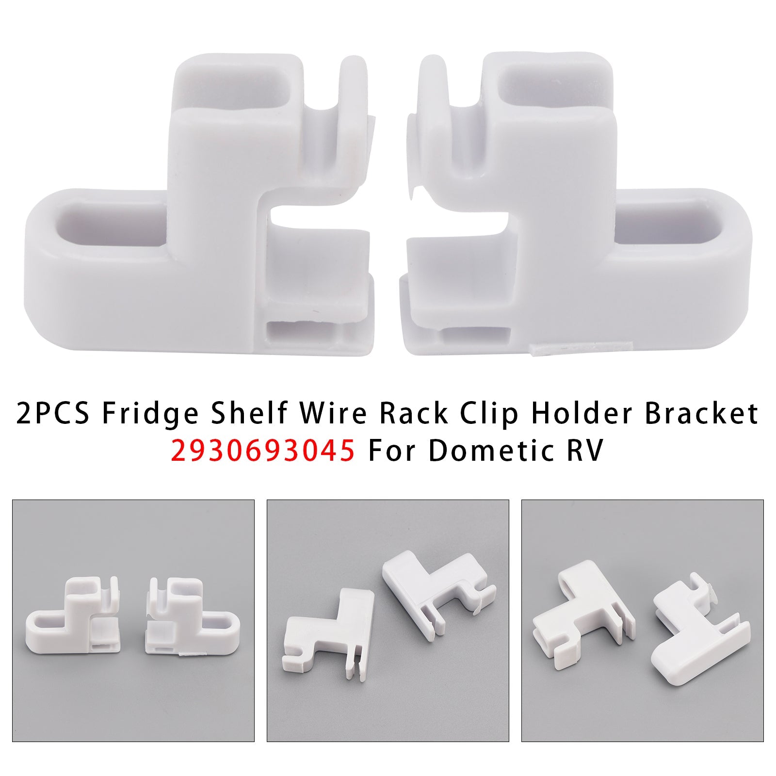 PALASER 2PCS Fridge Shelf Wire Rack Clip Holder Bracket 2930693045 For Dometic Rv - Image 6