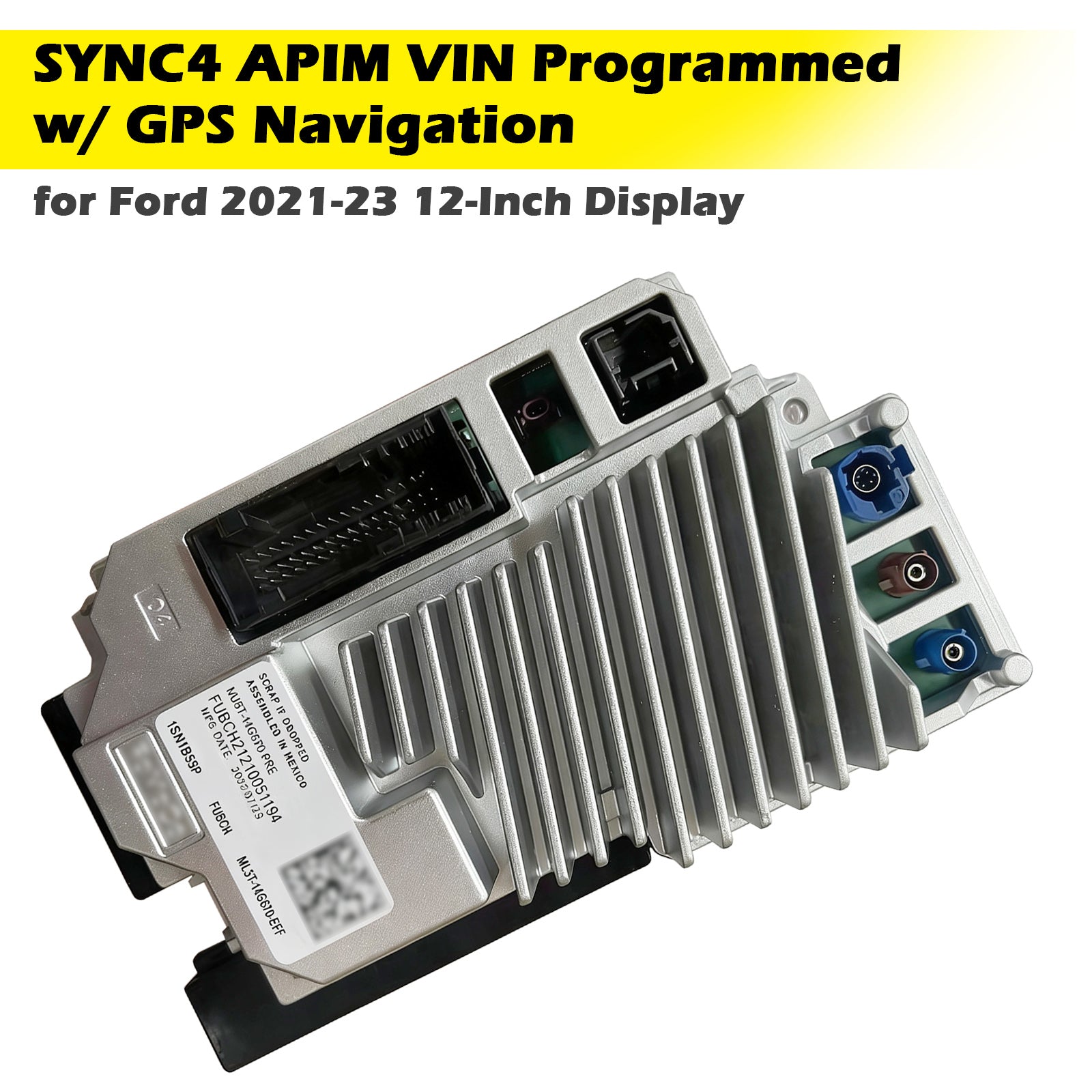 PALASER SYNC4 Apim Vin Programmed W/ Gps Navigation For Ford 2021-23 12-Inch Display - Image 6