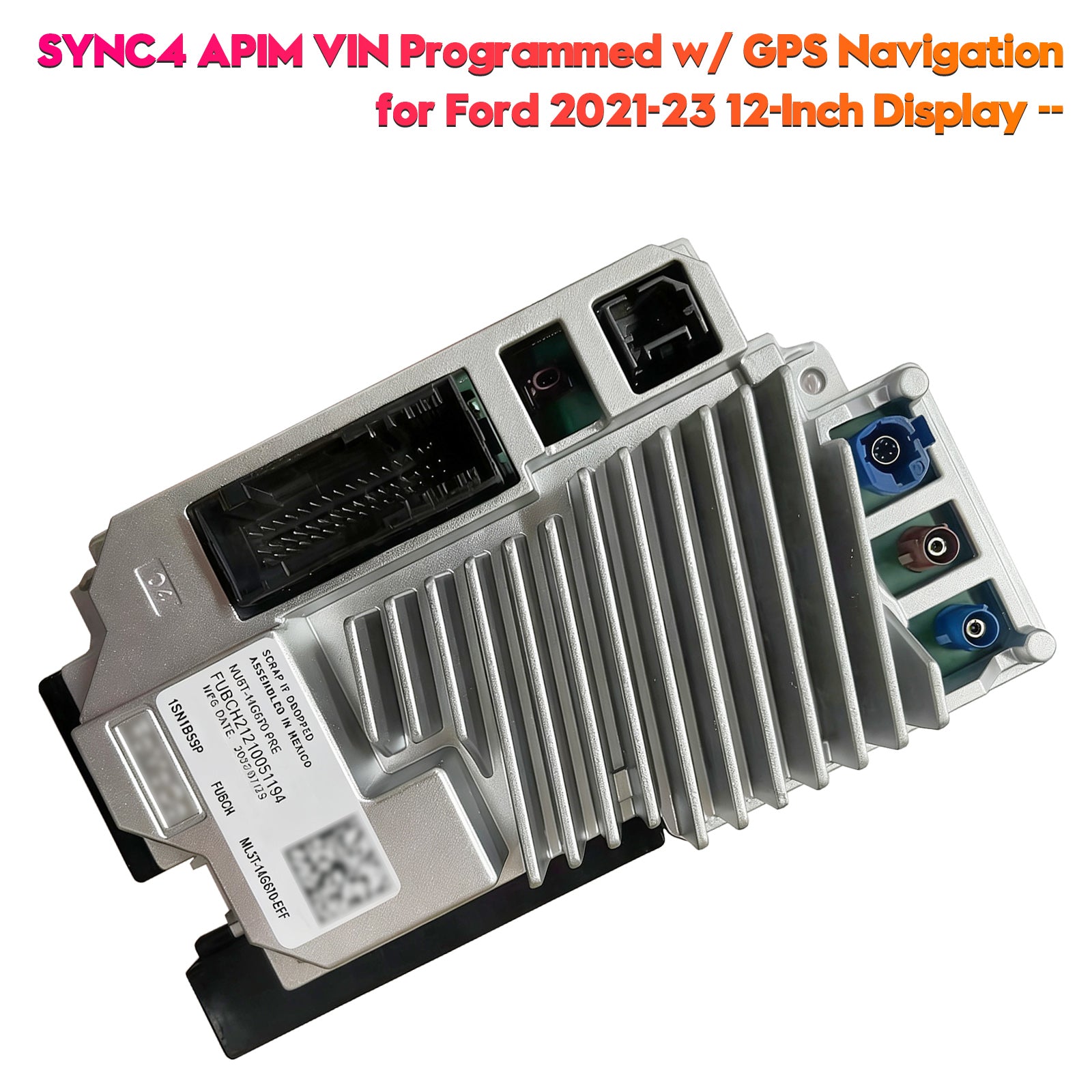 PALASER SYNC4 Apim Vin Programmed W/ Gps Navigation For Ford 2021-23 12-Inch Display - Image 5