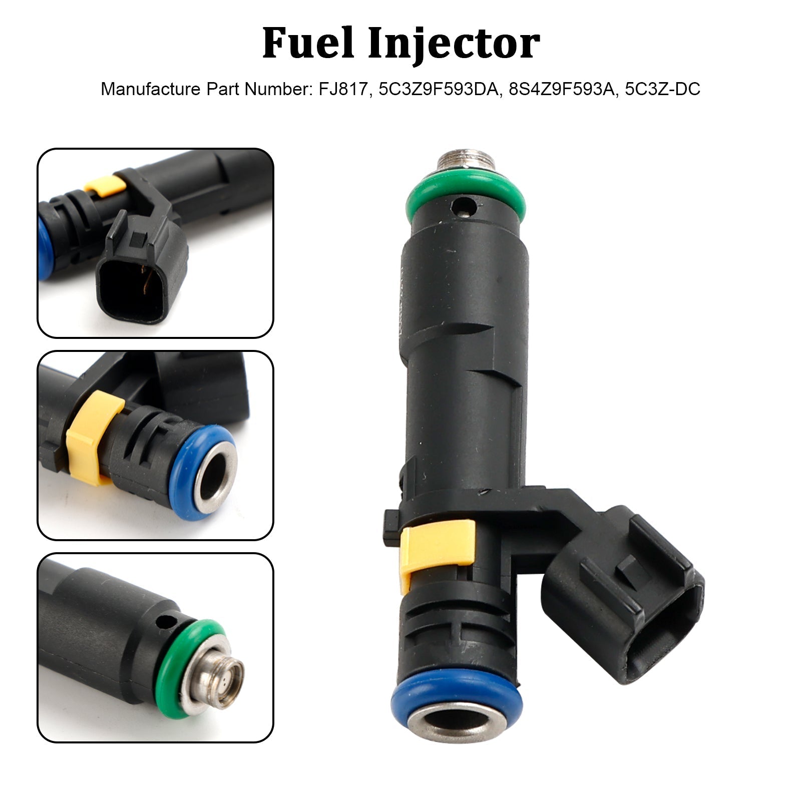 PALASER 2006-2007 Lincoln Mark Lt 5.4L V8 Fuel Injector FJ817 5C3Z9F593DA 8S4Z9F593A - Image 3
