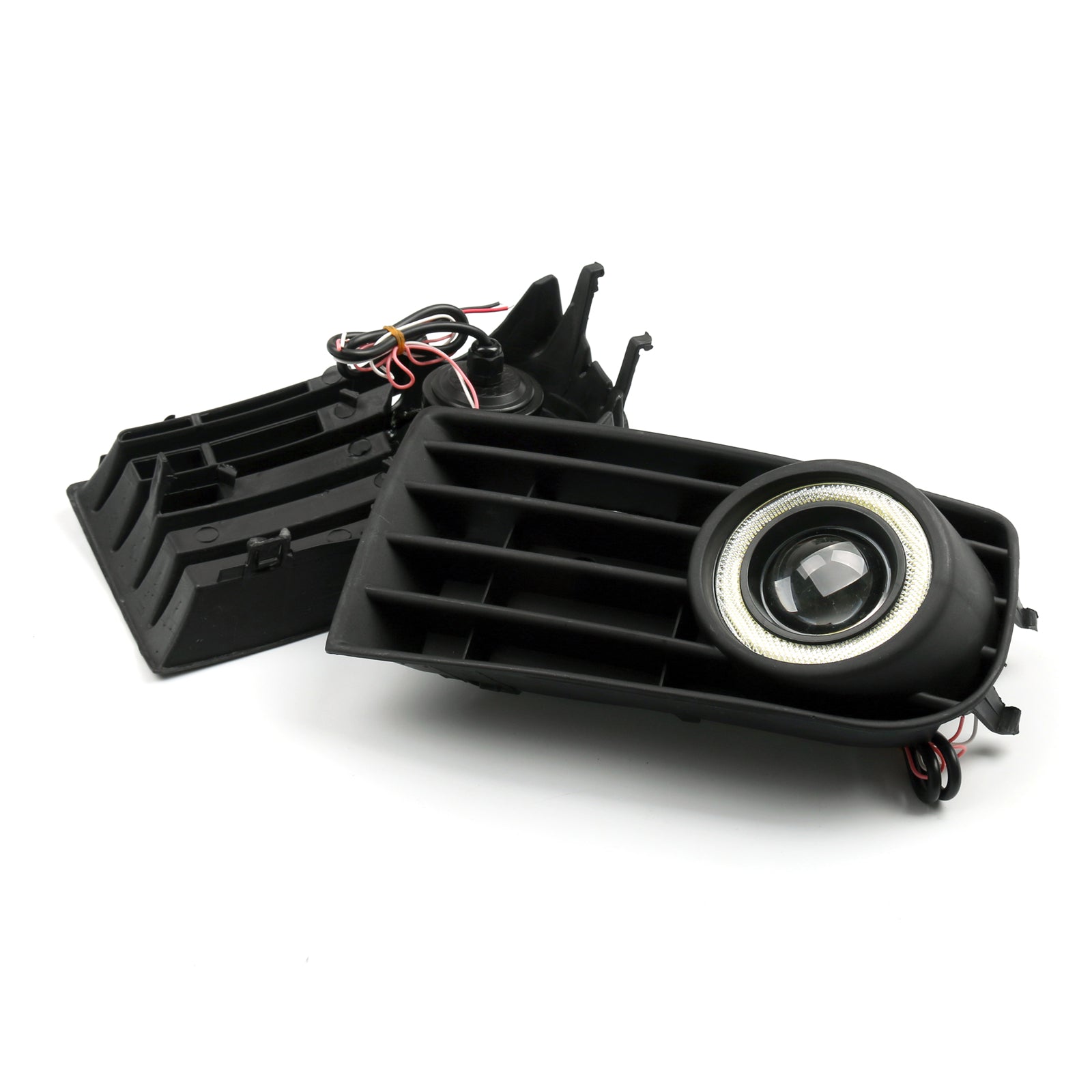 PALASER 2Pcs Front Angel Eyes Fog Lights + Grille For Vw Golf 5 MK5 Rabbit 2003-2009 - Image 3