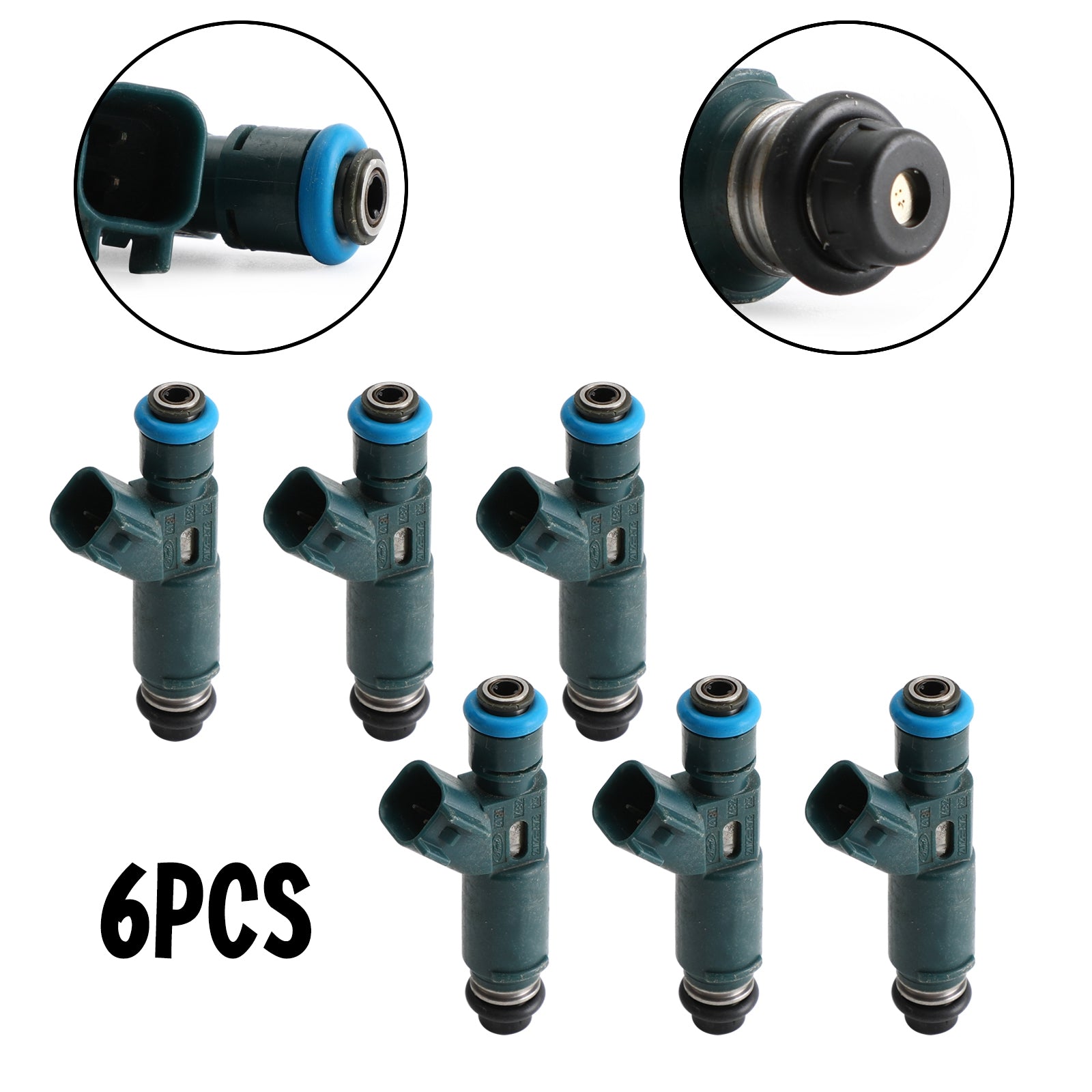 PALASER 6PCS Fuel Injectors 2M2E-A7B Fit Mazda 6 Mpv 3.0L 2002-2008 2M2EA7B - Image 3