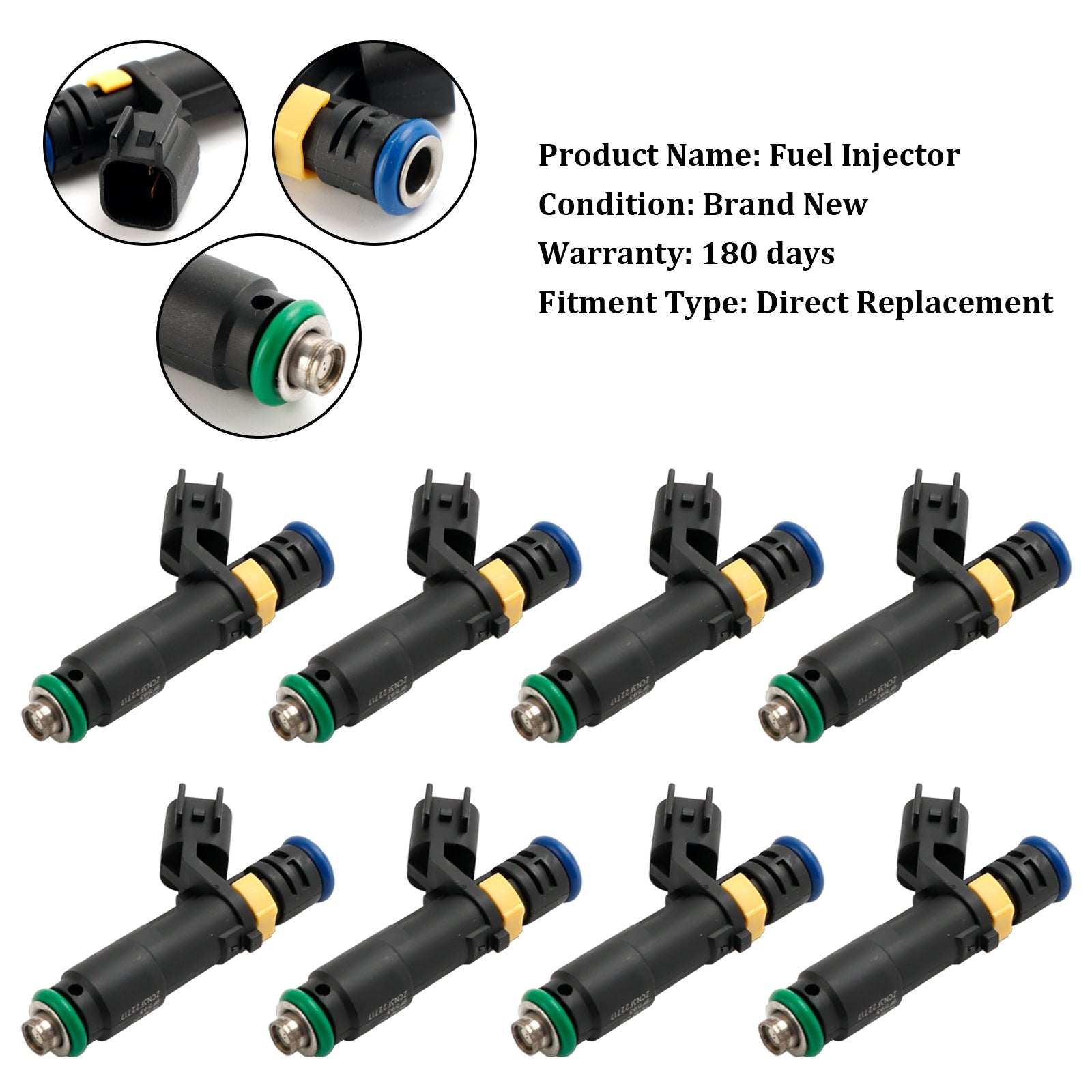 PALASER 2005-2006 Ford Expedition 5.4L V8 8Pcs Fuel Injectors FJ817 5C3Z9F593DA - Image 10