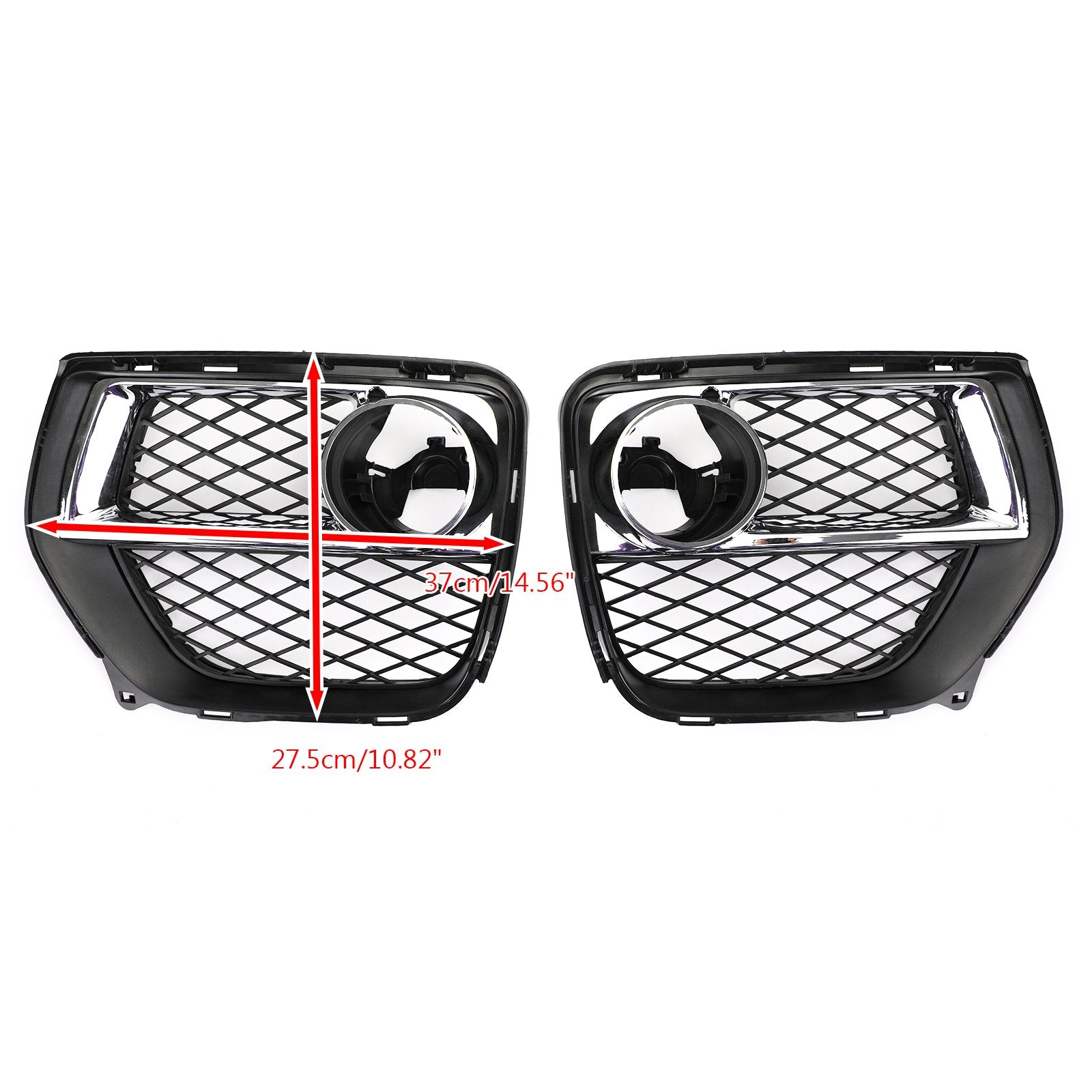 PALASER Front Bumper Closed Grid Fog Light Grille Left & Right For BMW X6 2012-2014 - Image 2