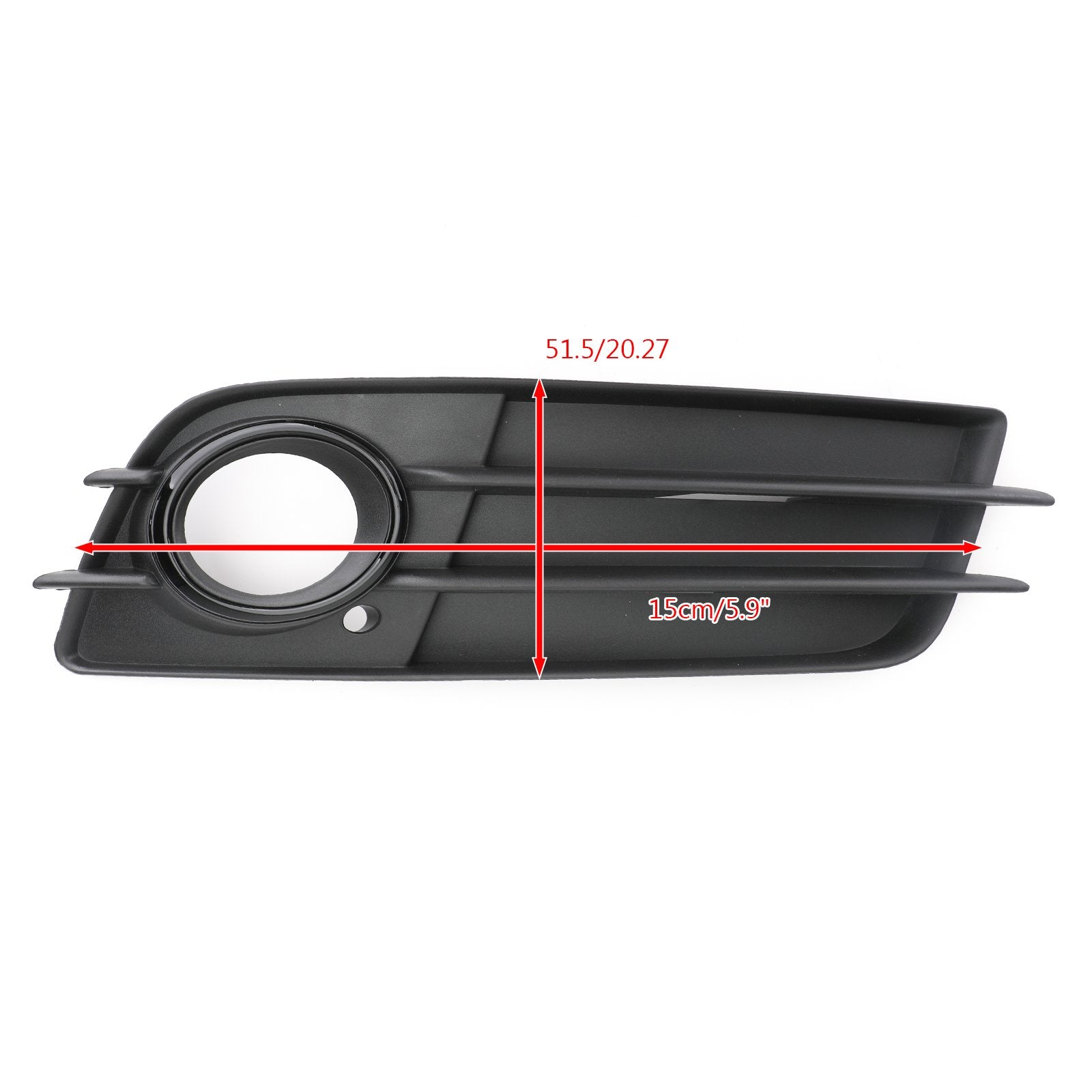 PALASER Right Bumper Black Fog Light Grille Cover For Audi A4 S-line S4 08-12 8K0807681C - Image 2