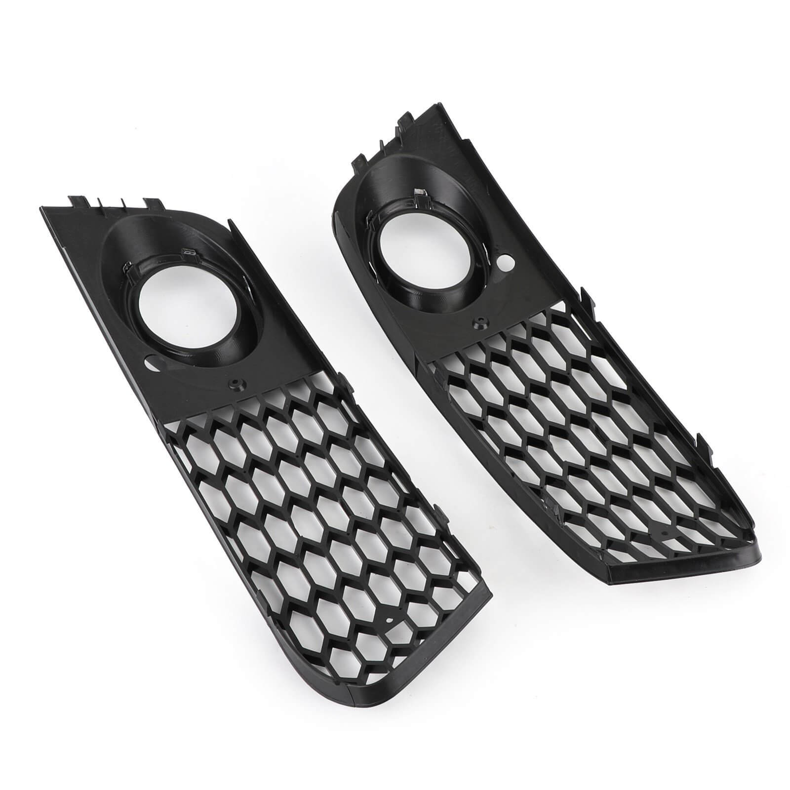 PALASER Pair Honeycomb Mesh Fog Light Open Vent Grill Intake Fit 2009-2012 Audi A4 B8 - Image 8