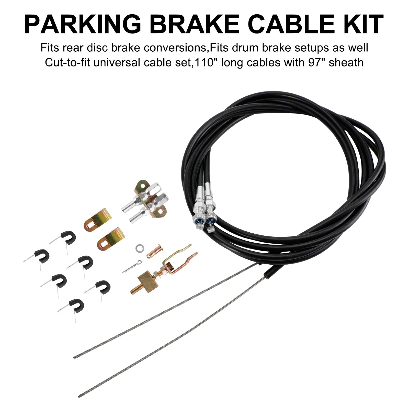 PALASER Wilwood 330-9371 Cpp Universal Rear Parking Brake Emergency E-brake Cable - Image 5