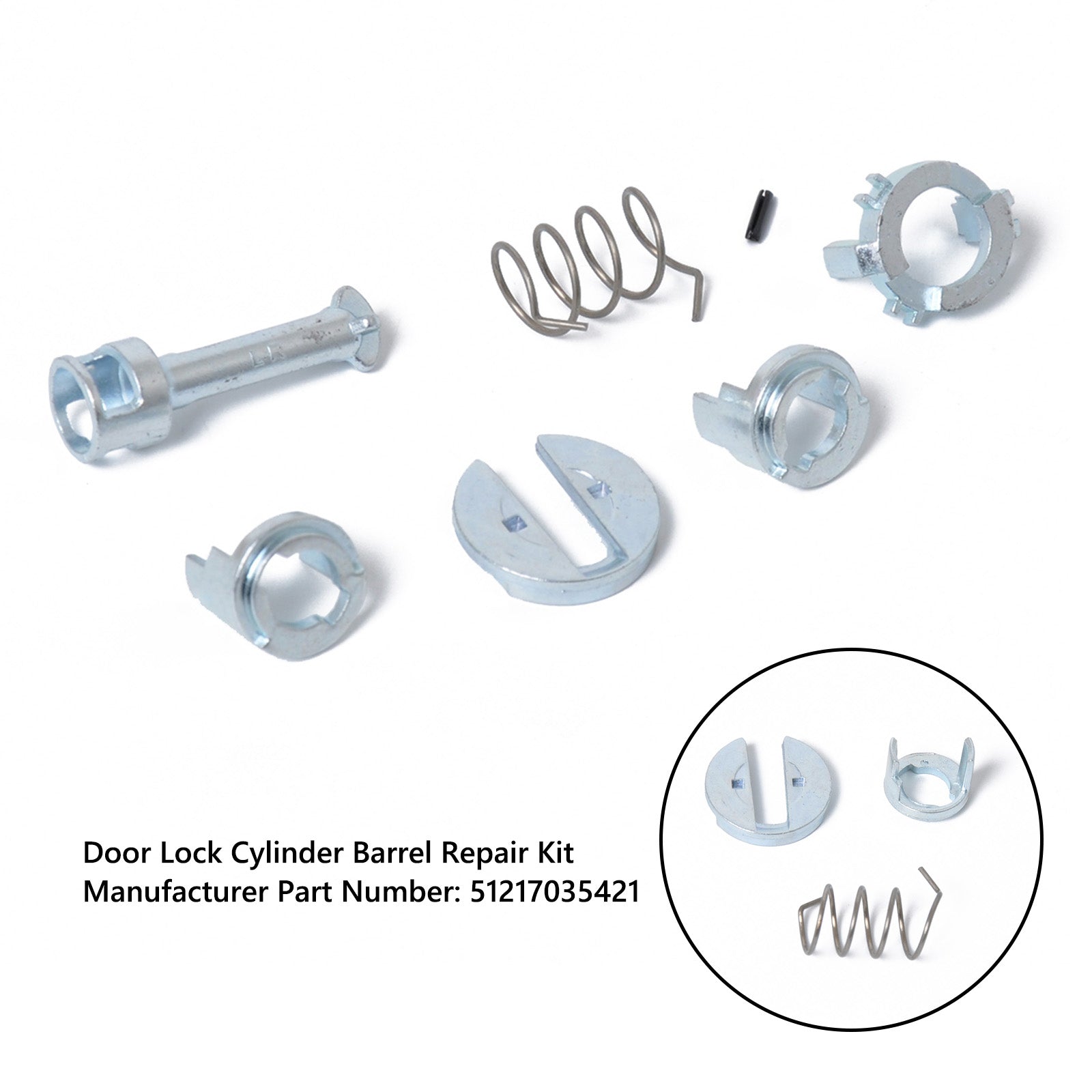 PALASER BMW X3 E83 X5 E53 L/r Door Lock Cylinder Barrel Repair Kit 51217035421 - Image 2