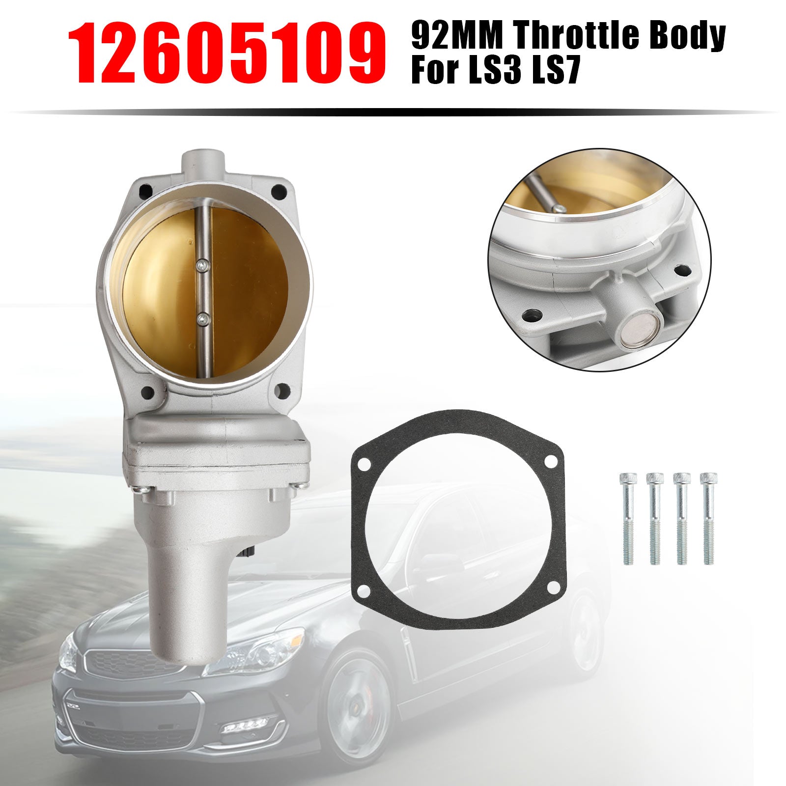 PALASER 2009 G8 w/LS3 L76 Engine 92mm Throttle Body 12605109 - Image 5