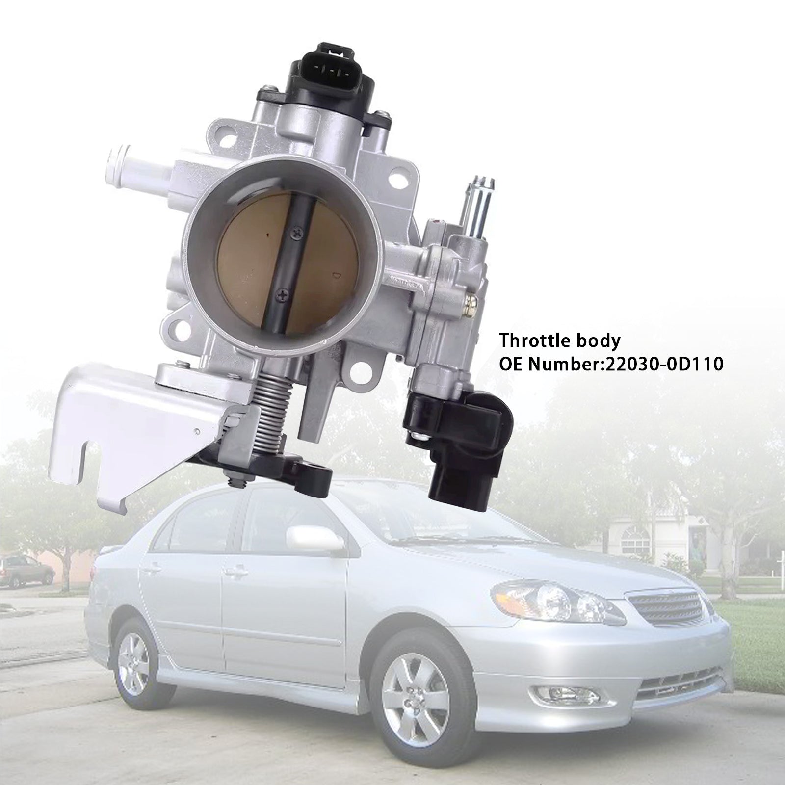 PALASER 2005 Toyota Corolla M/t 2WD Sedan Le Throttle Body Assembly 22030-0D110 - Image 2