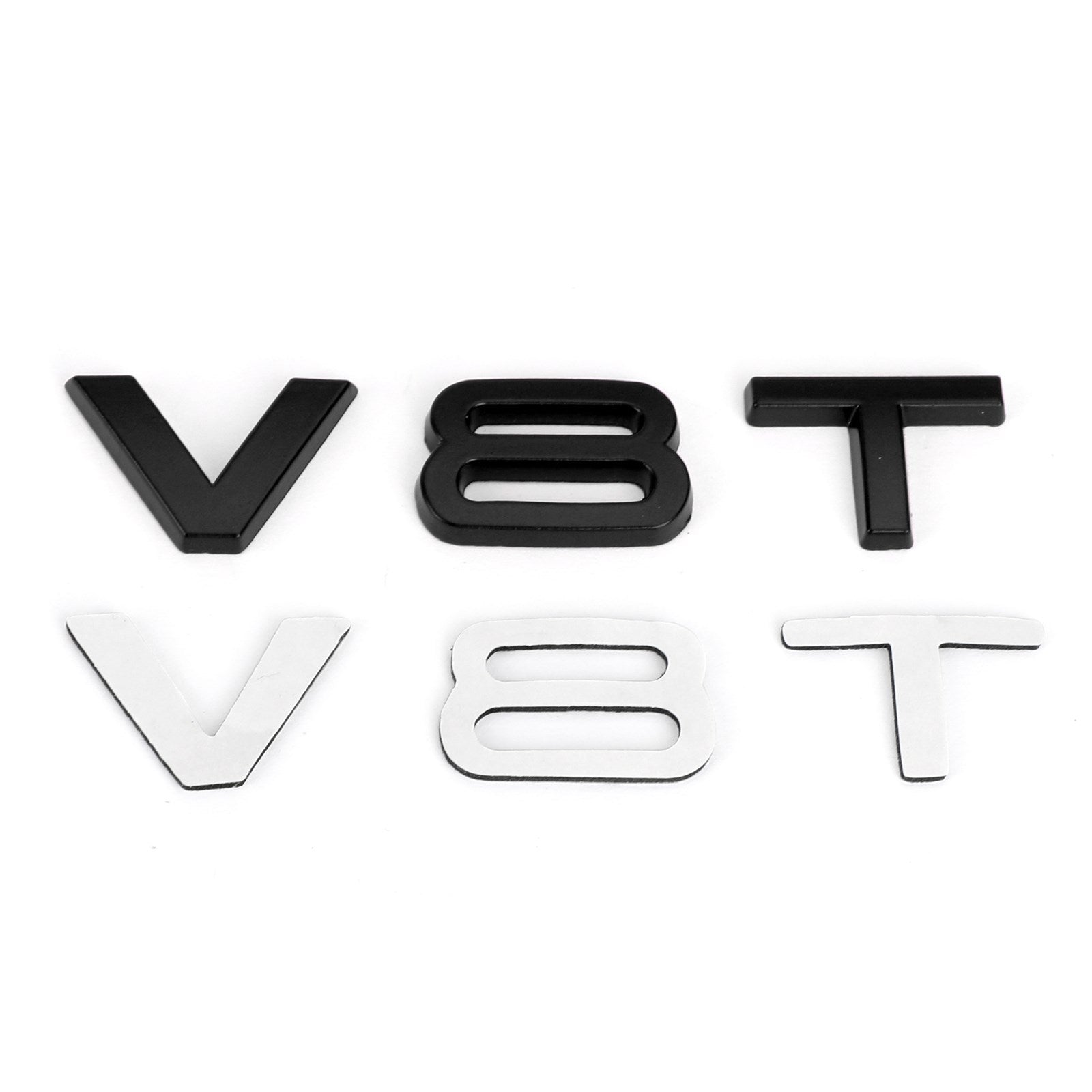 PALASER Audi A1 A3 A4 A5 A6 A7 Q3 Q5 Q7 S6 S7 S8 S4 SQ5 Black V8T Emblem Badge Fit