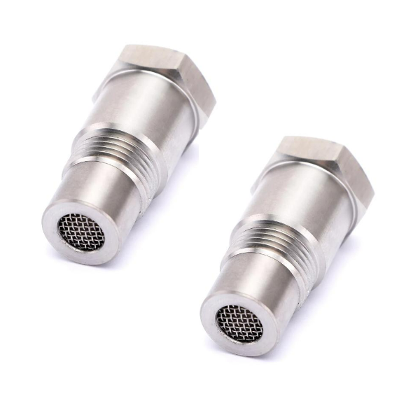 PALASER 2PCS Cel Check Engine Light Oxygen Sensor Adapter M18 X 1.5 Cel On Fix Engine Light Eliminator Bung Kit Catalystic Converter