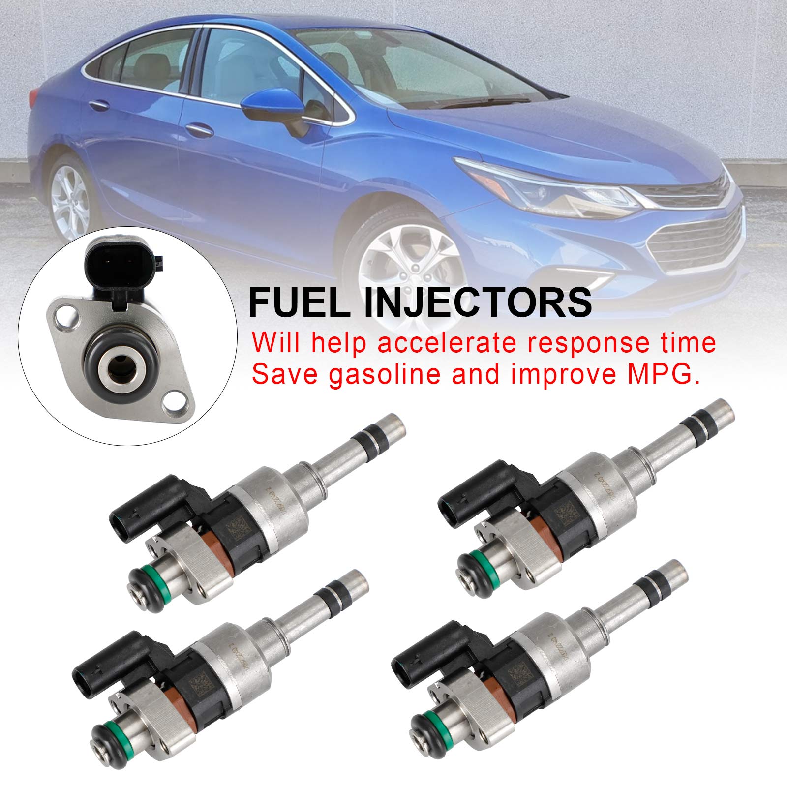 PALASER Fuel Injectors 55577403 17067220402 Fit GMC 16-19 Fit Chevry Cruze Malibu 1.4L 1.5L L4 - Image 4