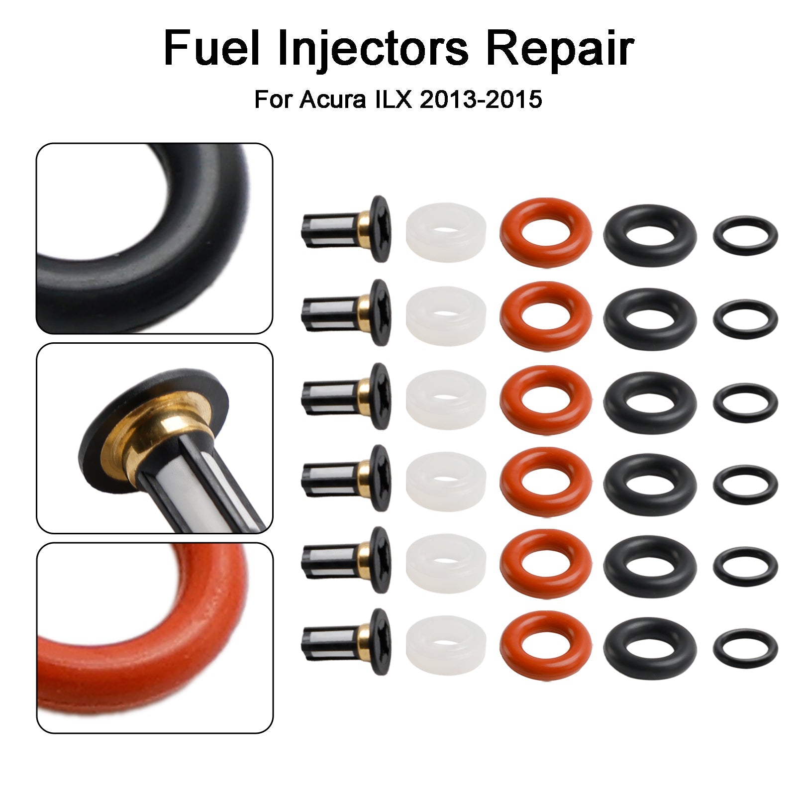 PALASER 2003-2006 Acura Mdx Fuel Injector Repair Kit FJ485 - Image 5