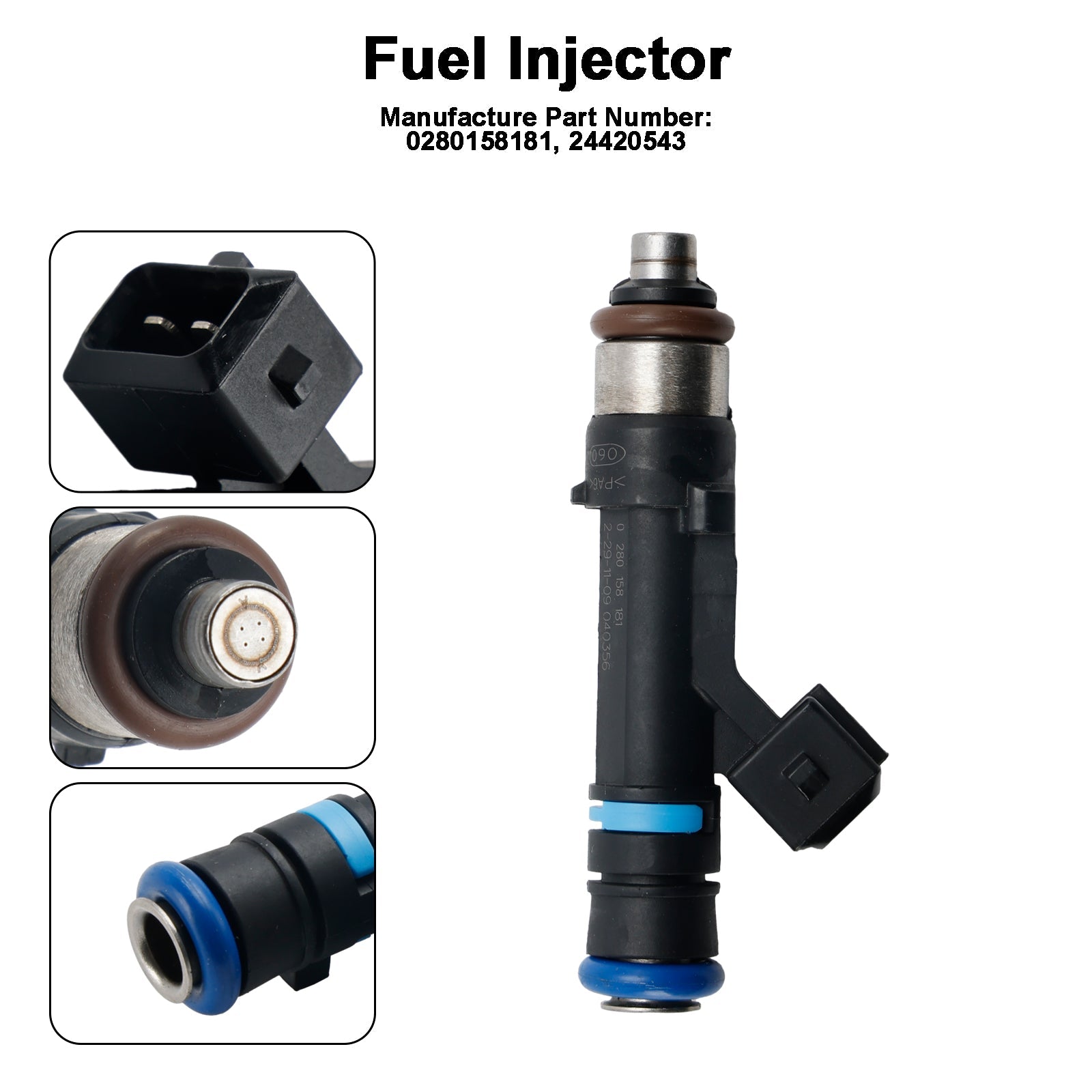 PALASER Vauxhall 1.0L 1.2L 1.4L Petrol Engine Fuel Injectors 24420543 0280158181 - Image 7