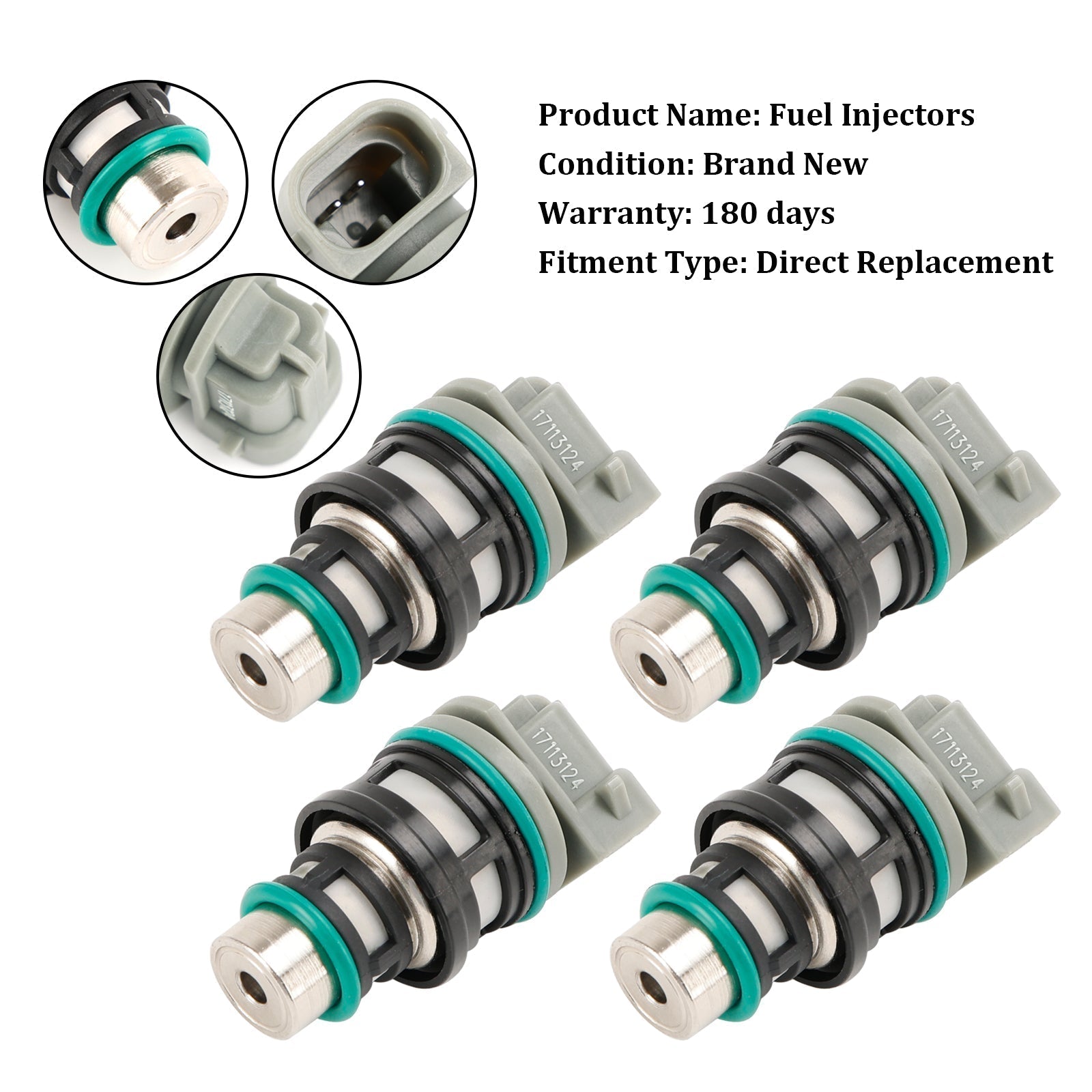 PALASER 1993-1996 Buick Century 4PCS Fuel Injectors 17113124 17113197 - Image 11