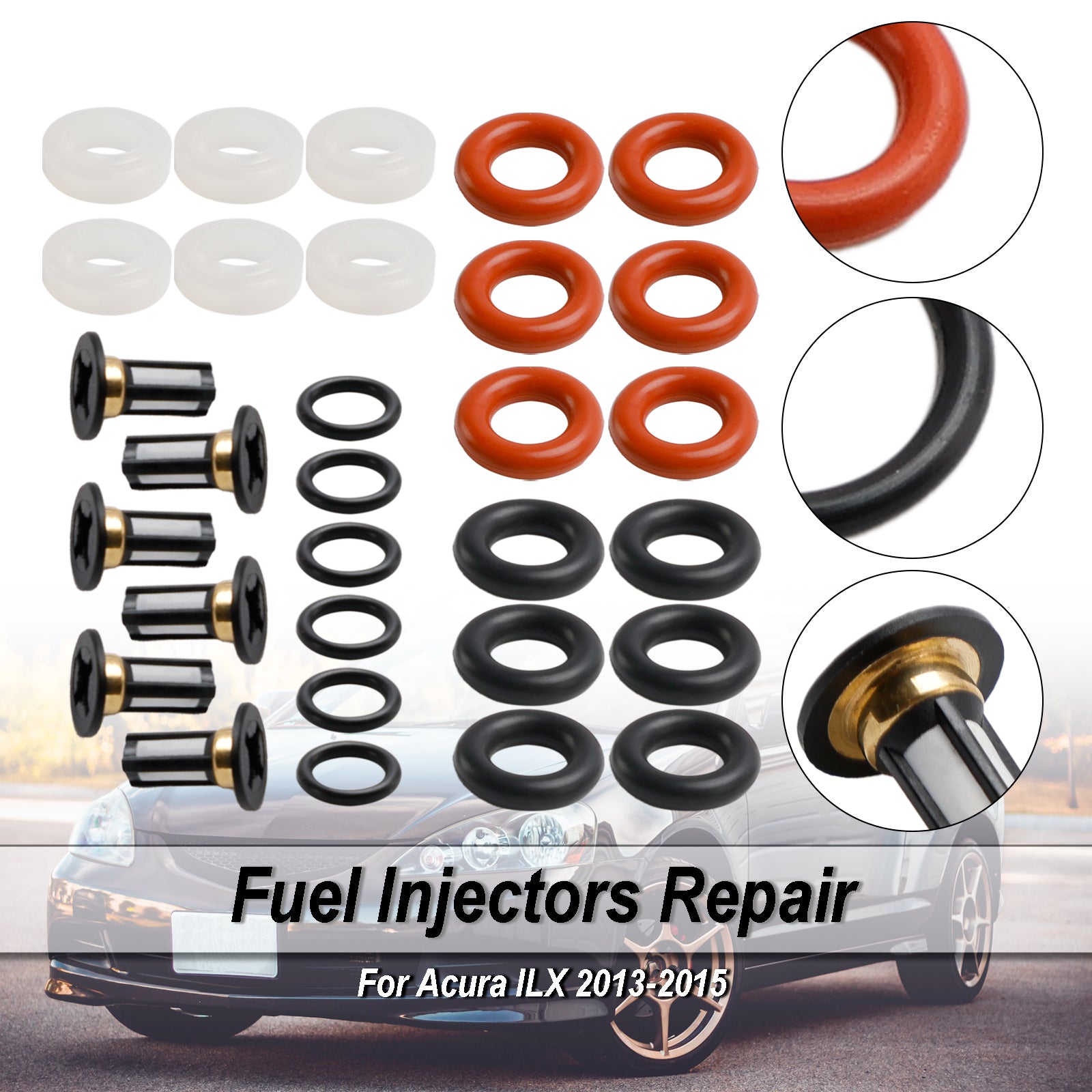 PALASER 2005-2017 Honda Odyssey Fuel Injector Repair Kit FJ485 - Image 4