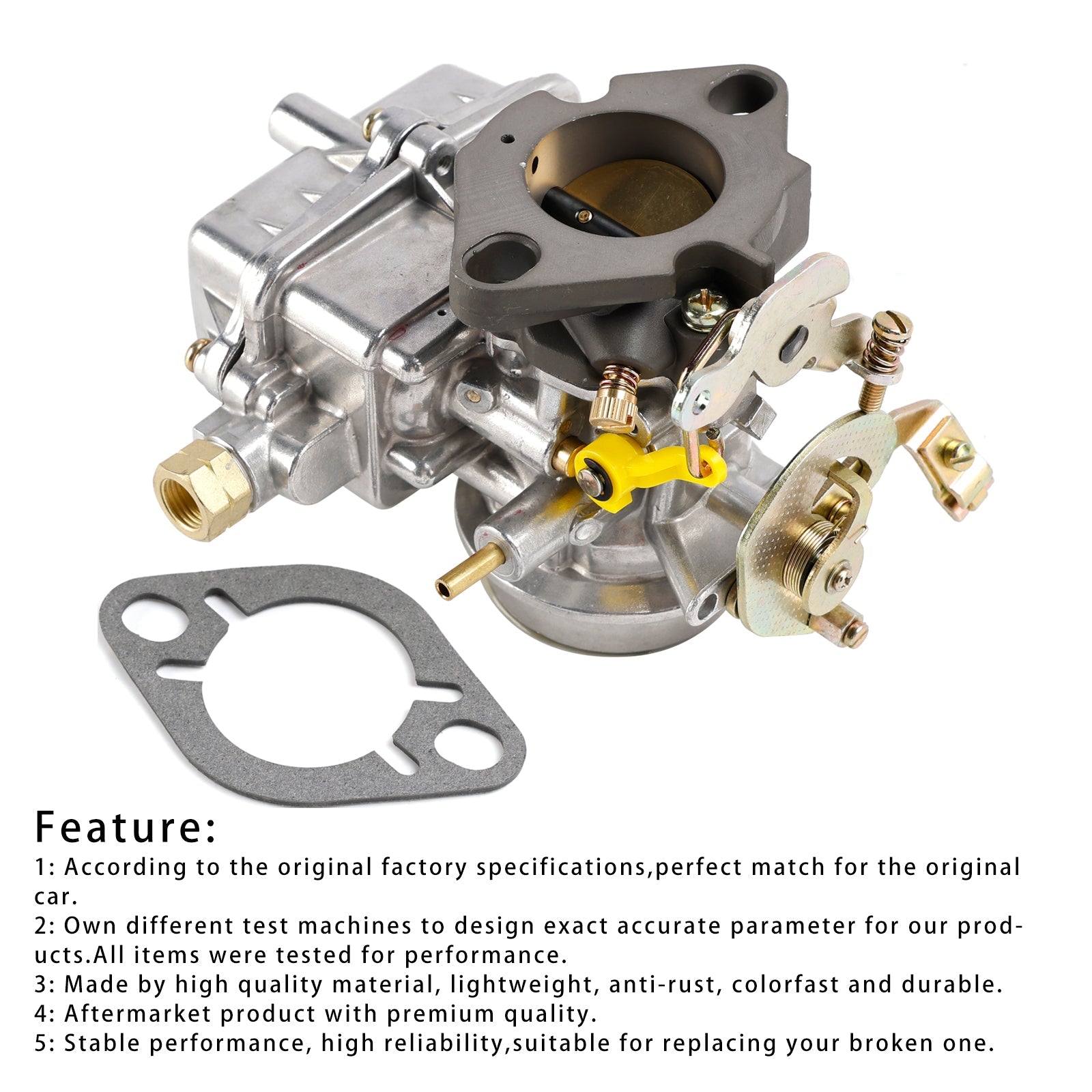 PALASER Ford 144 170 200 223 6cyl Holley 1904 Carby 1 Barrel Carburetor 57-62 V0XYBZ LDH138 - Image 2