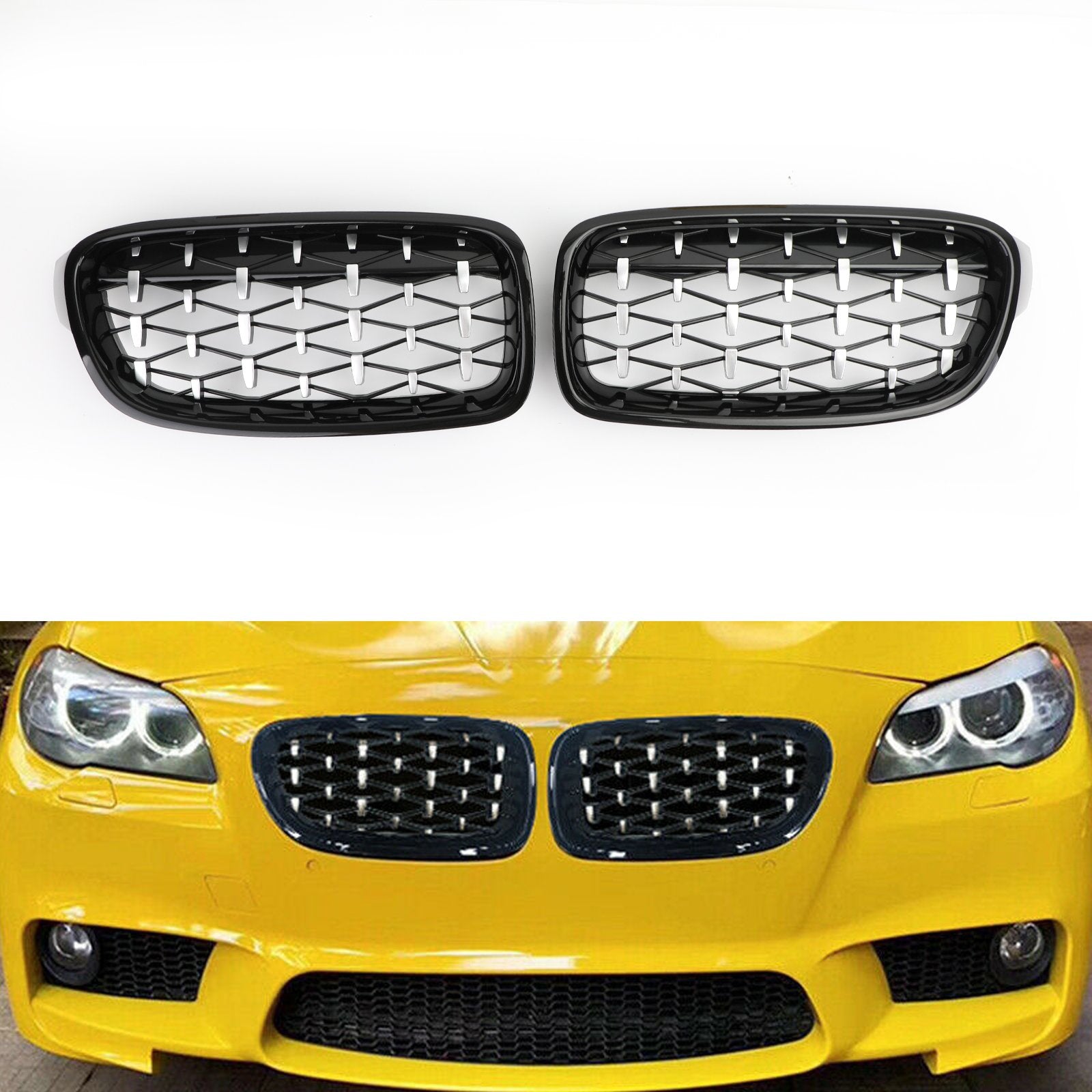 PALASER Front Kidney Grille Grills For 2012-2016 BMW F30 328i 335i
