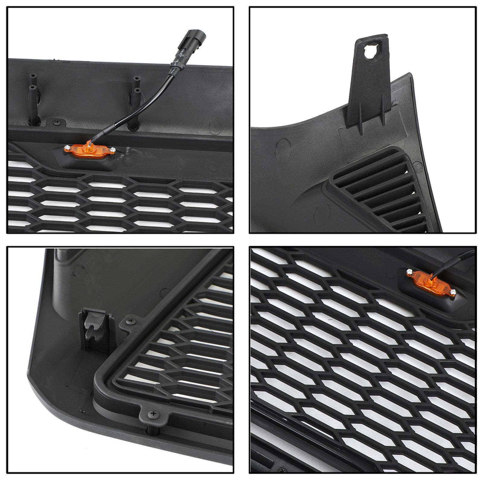 PALASER Front Grille Bumper Hood Mesh Grill Fit Toyota Tacoma 2005-2011 With LED Lights - Image 9