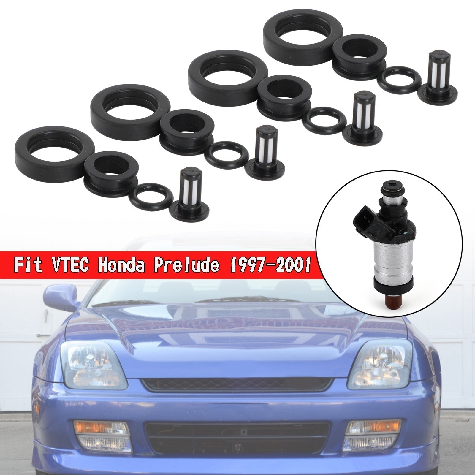 PALASER 1998 Honda Cr-v/odyssey 4PCS Fuel Injectors Repair Kit 06164P2J000 06164-P2J-000 FJ582 - Image 2