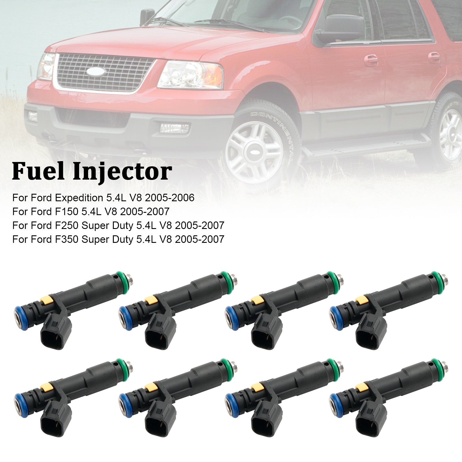 PALASER 2006-2007 Lincoln Mark Lt 5.4L V8 8Pcs Fuel Injectors FJ817 5C3Z9F593DA - Image 3