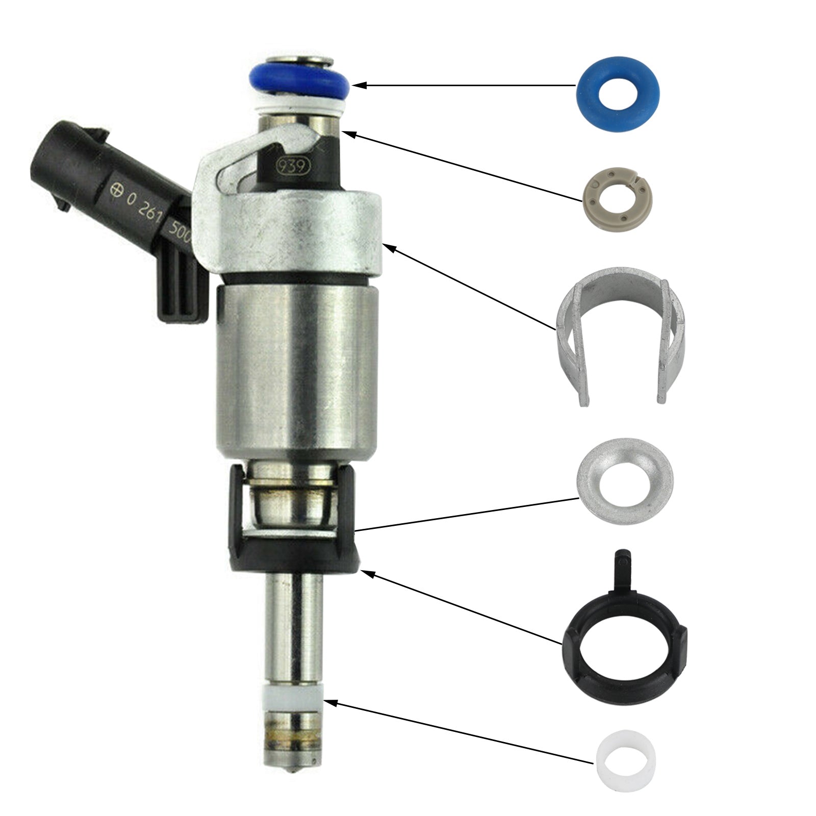 PALASER Vw Jetta/passat/tiguan/beetle/gti/gli/golf/cc 4PCS Fuel Injectors O-ring Seals Repair Kits 06H998907A 06H906036E - Image 5