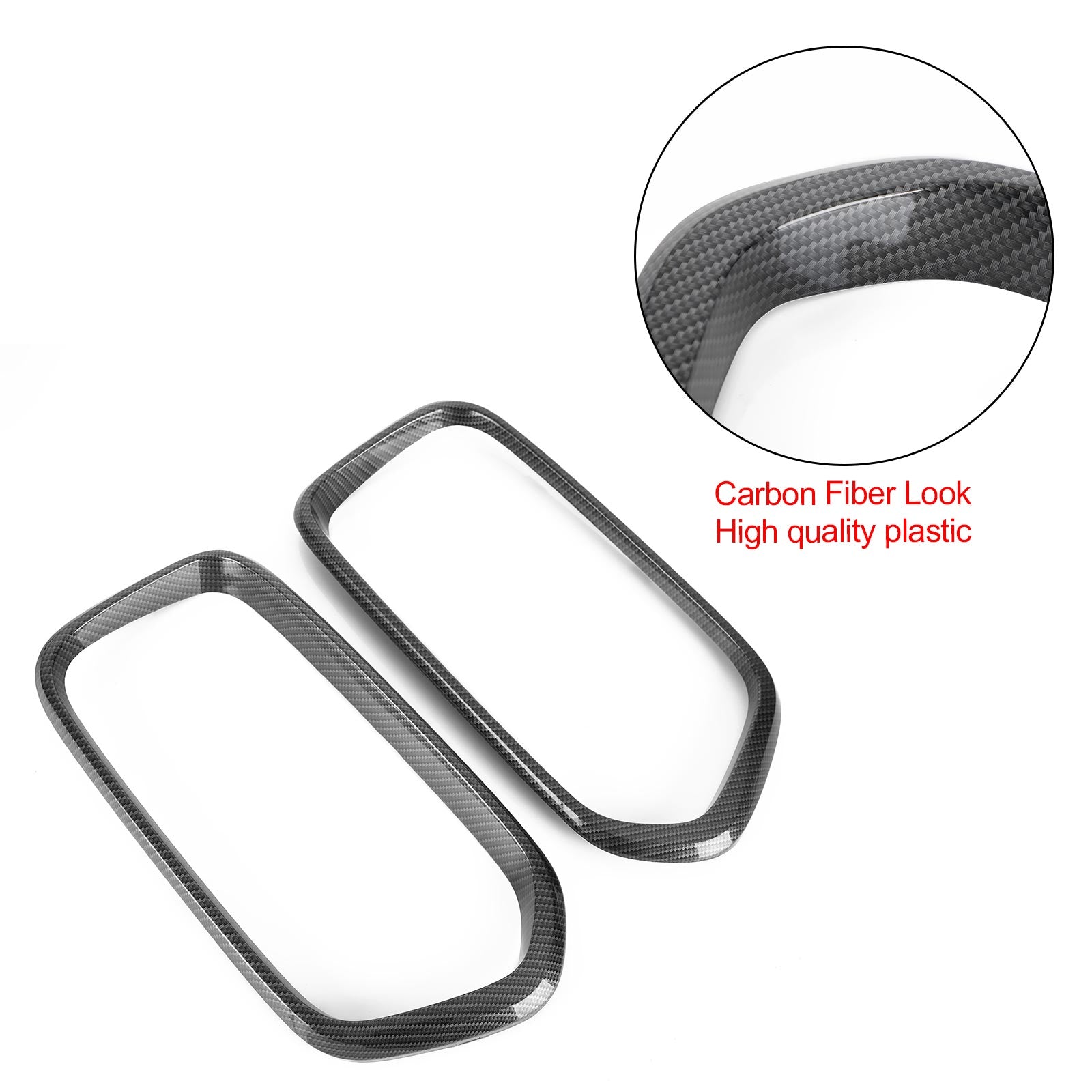 PALASER BMW X2 Series F39 2018-2021 Carbon Fiber Front Bumper Grill Frame Cover Trim - Image 7
