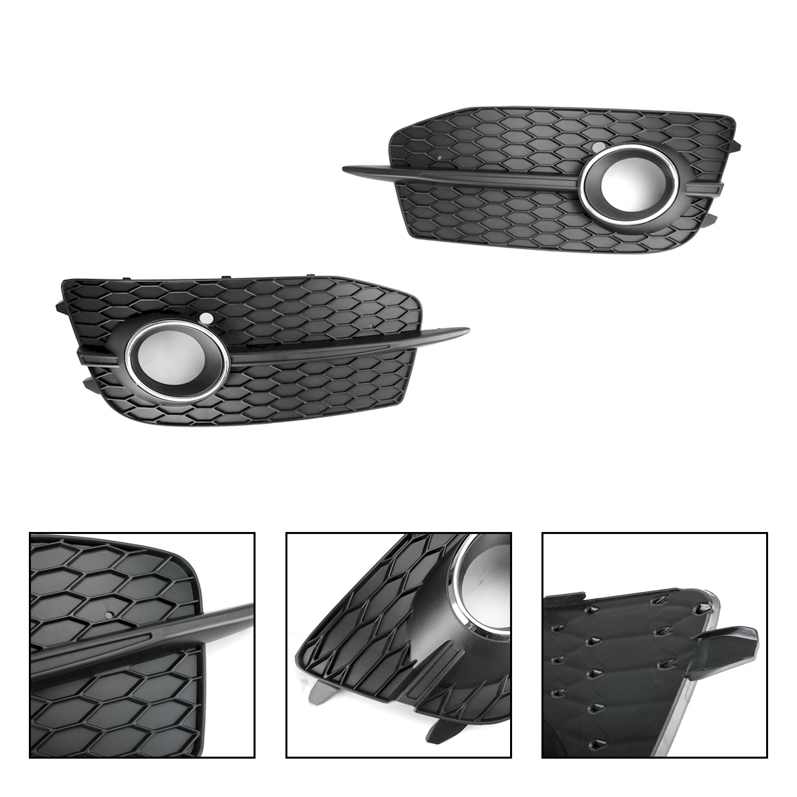 PALASER 2012-2014 Audi Q3 S-line 2PCS Bumper Fog Light Grill 8U0807681DSP9 - Image 7