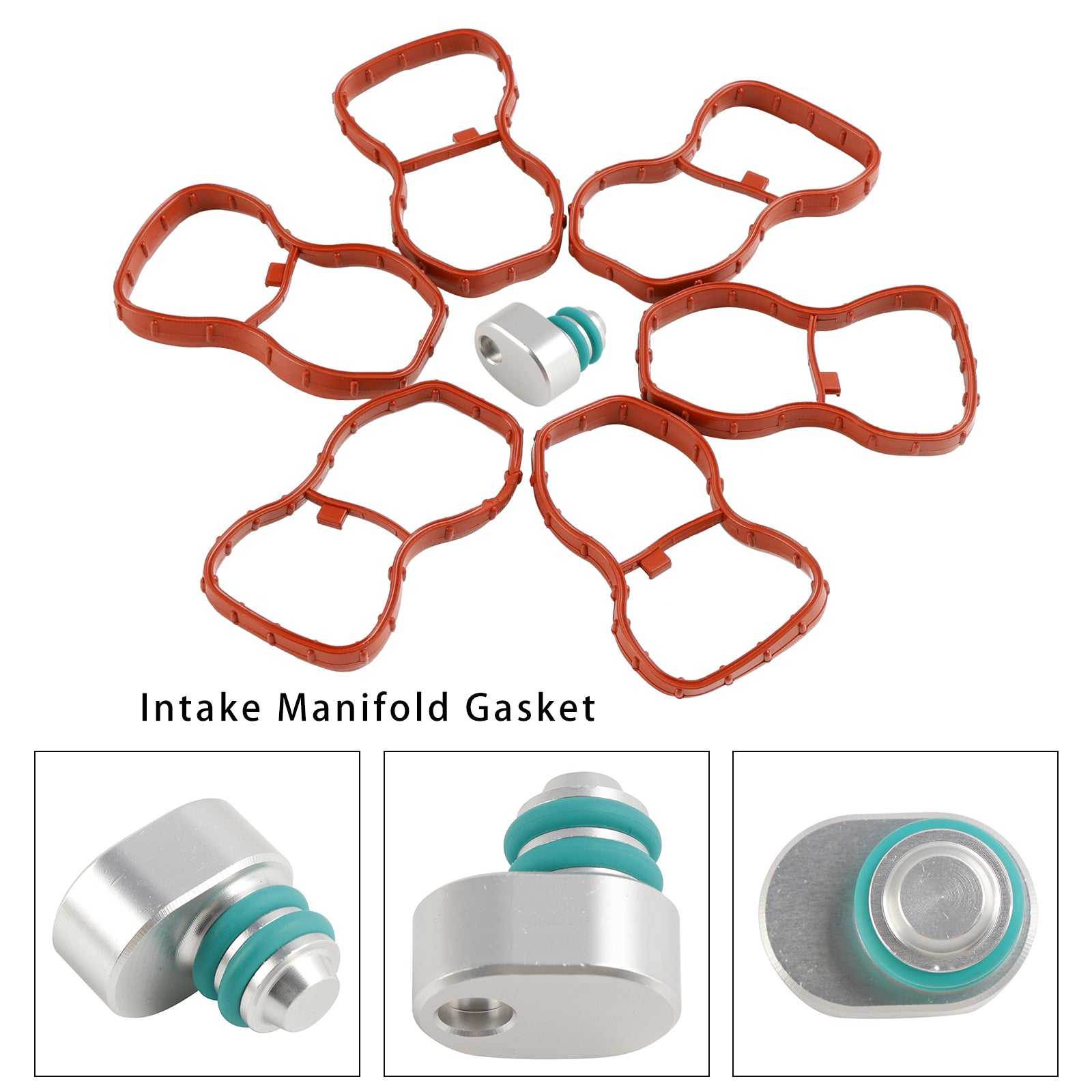 PALASER BMW E90-93 F10 F11 F07 X5 X6 N57 6Pcs Intake Manifold Gasket 1167807480 11618511363 - Image 7