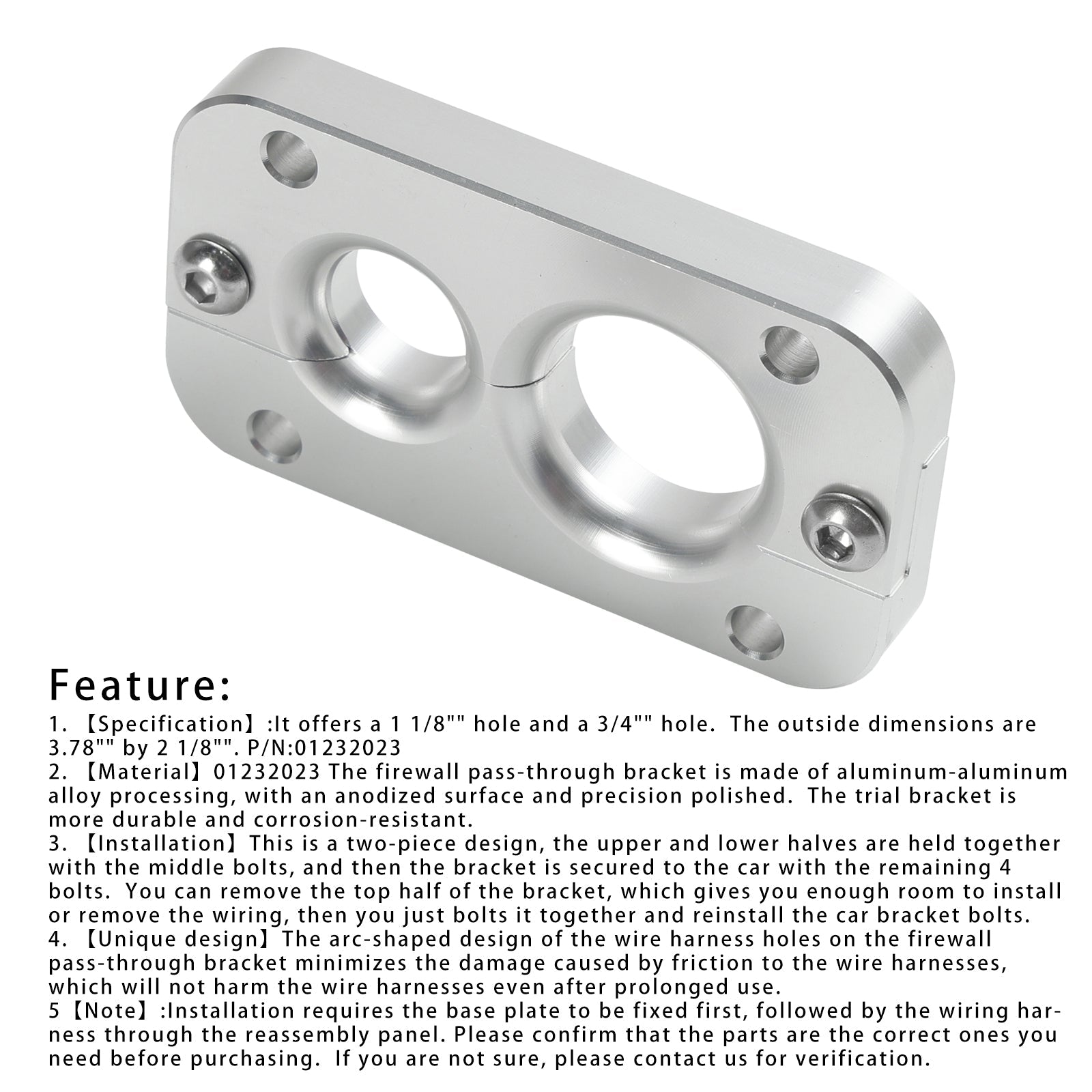 PALASER Holley Terminator Firewall Pass Through- Eliminates Gromet 01232023 - Image 9