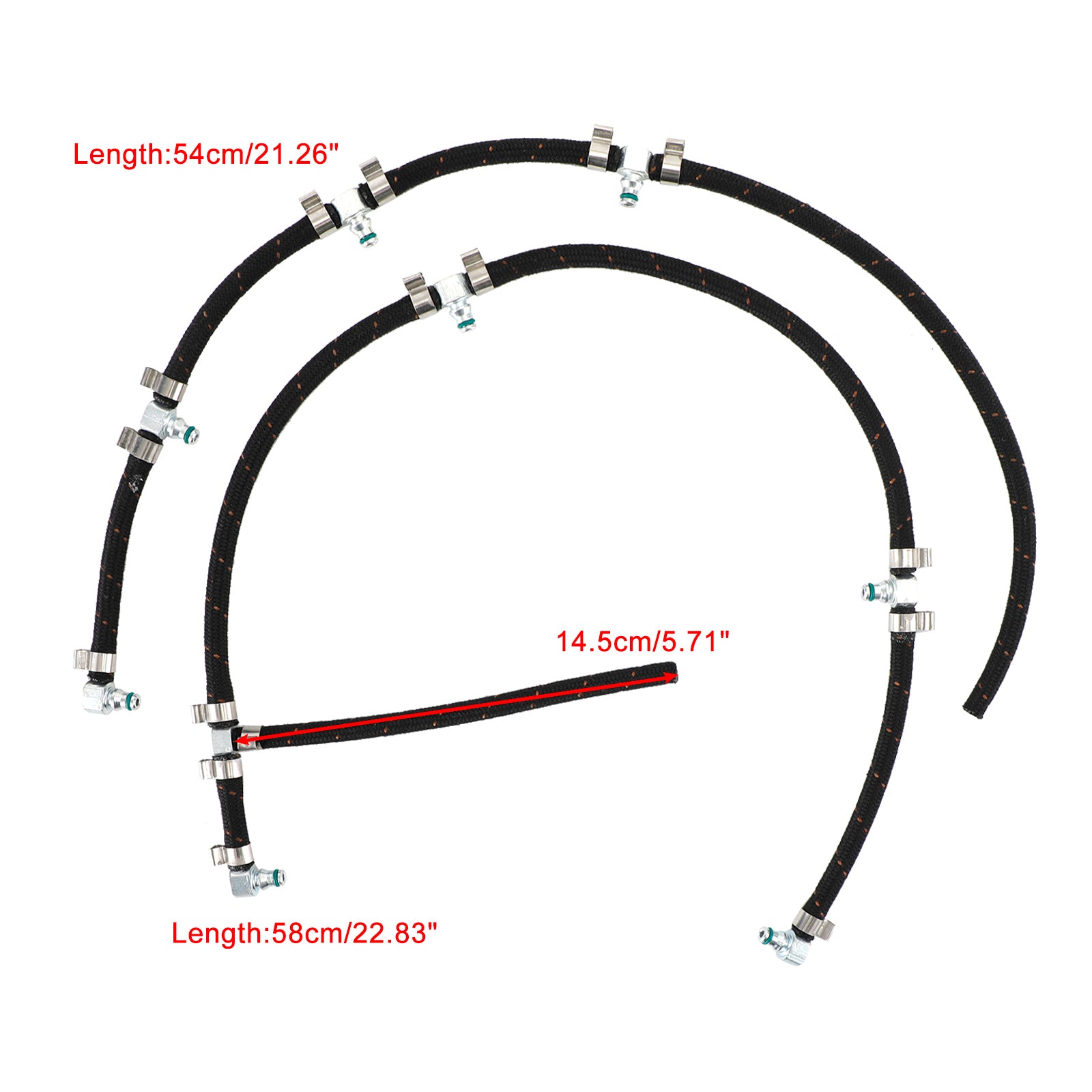 PALASER 2004.5-2010 Lly Duramax Diesel Pickup Truck Engines 6.6L Fuel Injector Return Line Kit 97328733 98062291 - Image 2