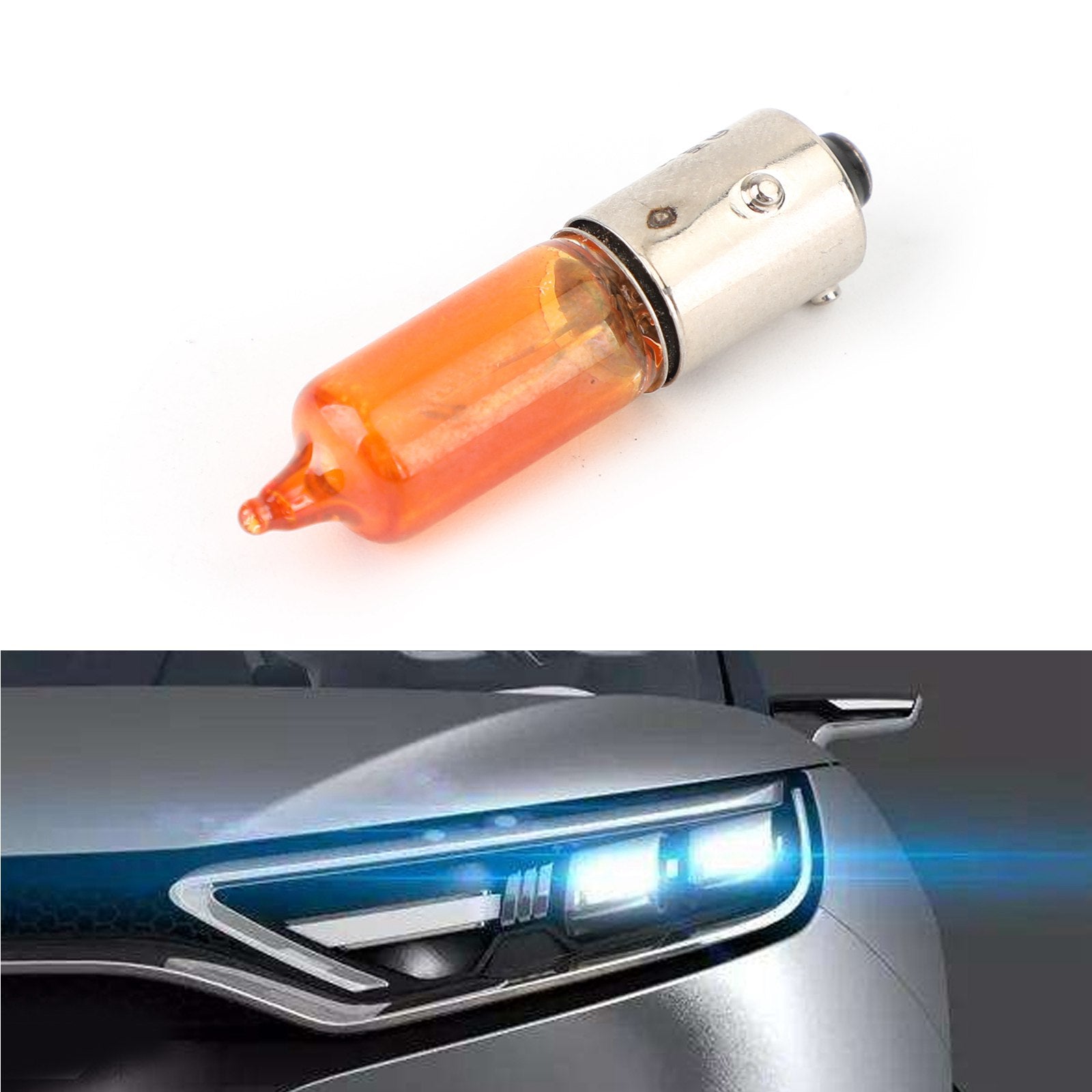 PALASER Philips 12146 Hy21W 12V 21W Turn Signal Halogen Light Lamp Bulb Amber Baw9S - Image 3