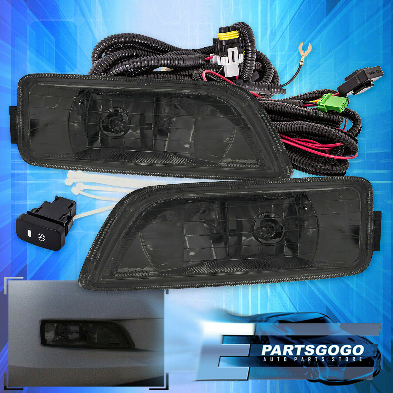 PALASER Smoke Lens Fog Lights + Switch For Honda Accord 2003-2007 / Acura Tl 2004-2008 - Image 7