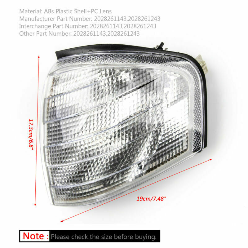 PALASER 1994-2000 Class C Signal Turn W202 Lamps Lights Corner Mercedes Pair For Benz - Image 2