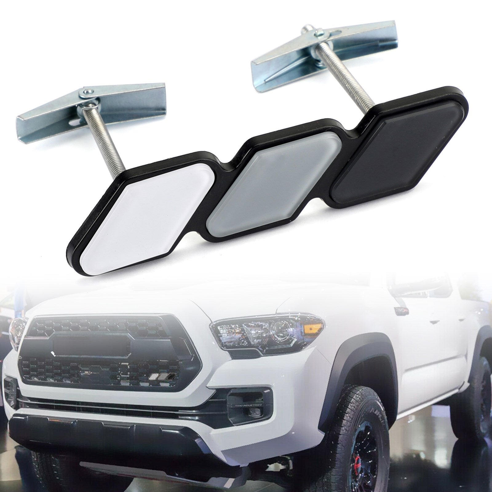 PALASER Tri-color 3 Grille Badge Emblem For Toyota Tacoma 4Runner Tundra Rav4 Highlander - Image 13