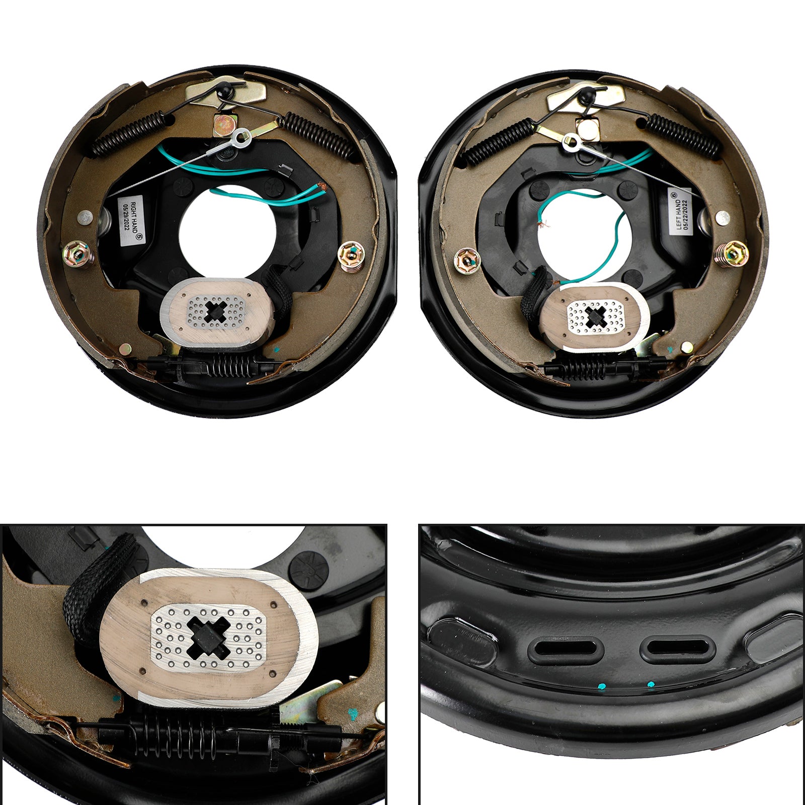 PALASER Electric Trailer Brake Kit-self Adjusting-10"-Left/Right Hand Assemblies-3500lbs - Image 2