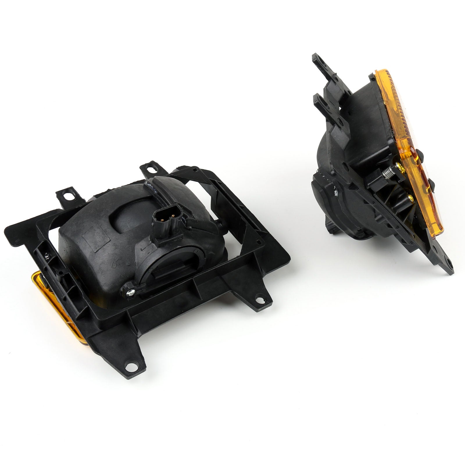 PALASER Front Bumper Yellow Fog Lights Plastic Lens Kit For 1985-1993 BMW E30 3-Series Sedan - Image 4