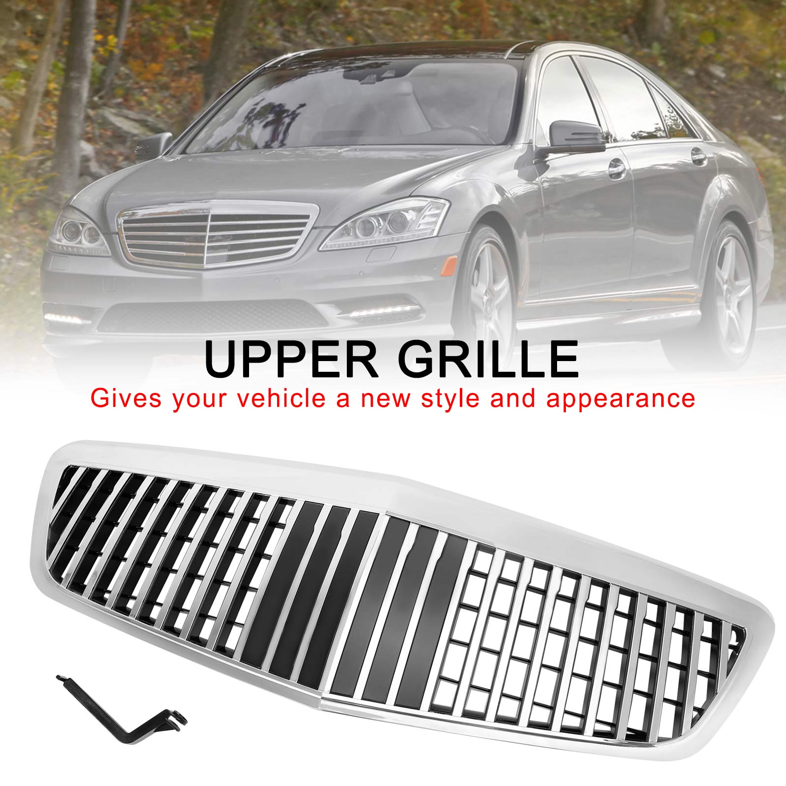 PALASER 2010-2013 Benz W221 S-class S400 S450 S550 S600 S65 S63 Maybach Style Front Grille Grill 22188000837712 - Image 5