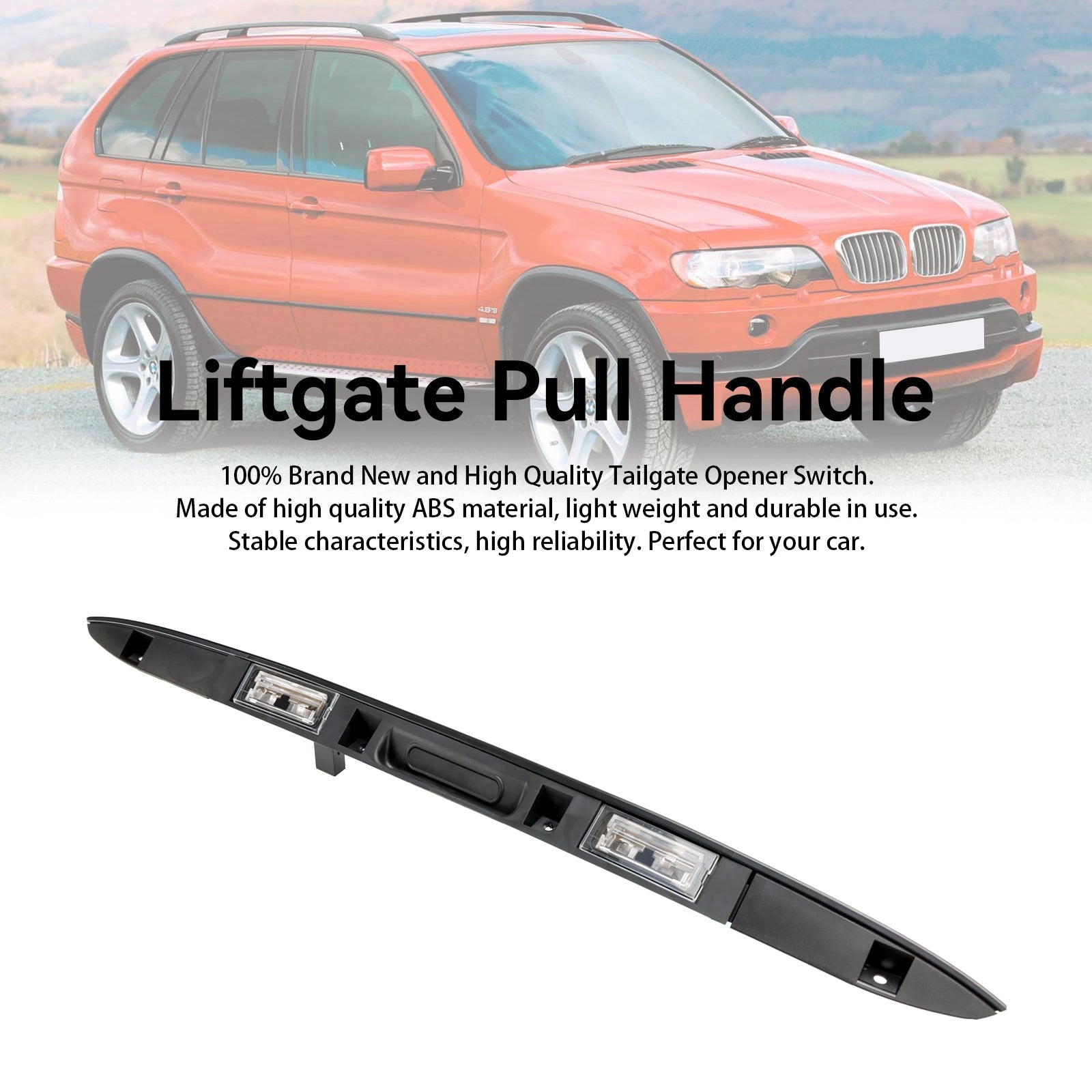 PALASER 2001-2006 BMW X5 E53 Trunk Lid Licence Plate Grip With Key Button 51137170676 51137061247 51138243767 - Image 7