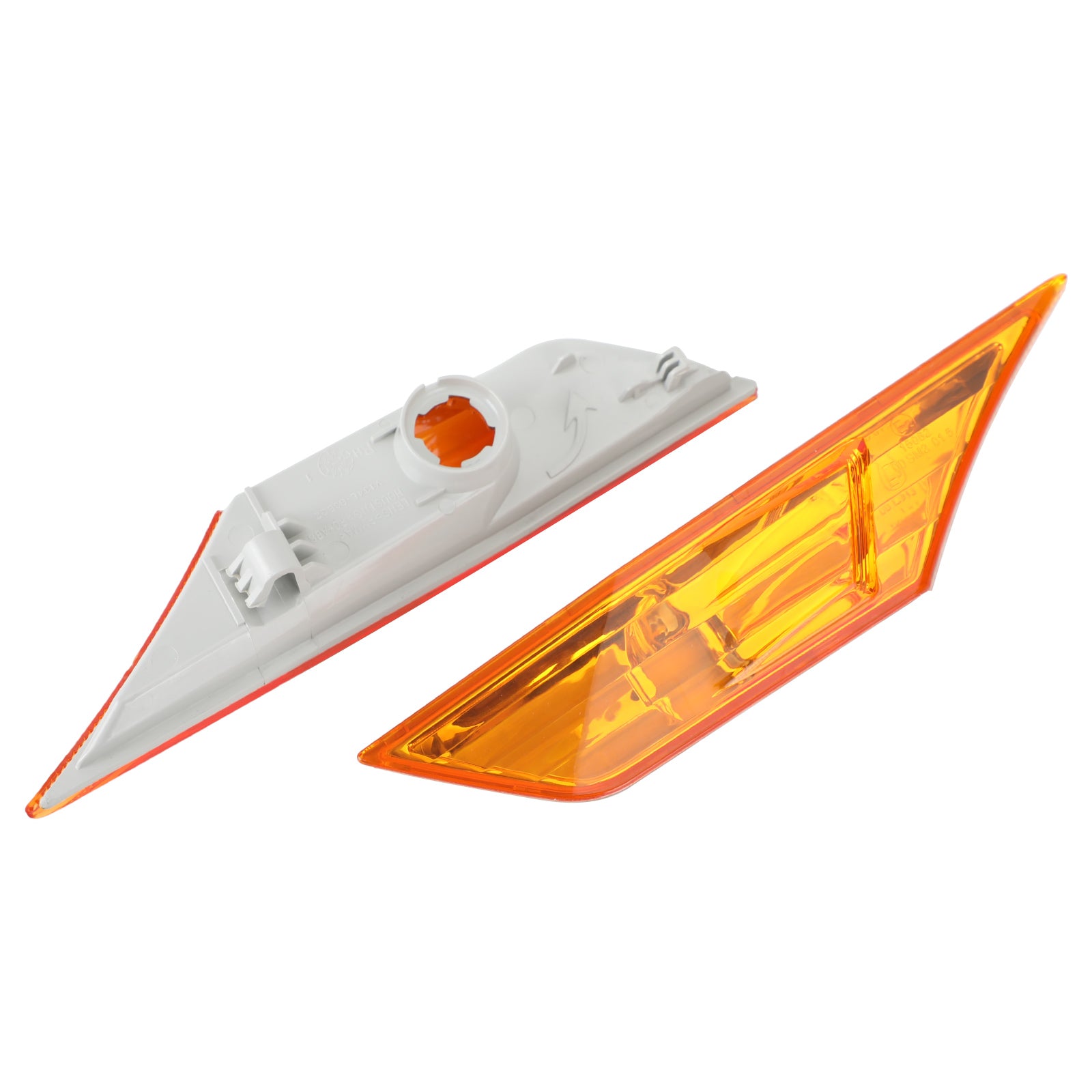 PALASER 2016-2021 Honda Civic Amber Side Marker Lamp Turn Signal Light Housing - Image 3