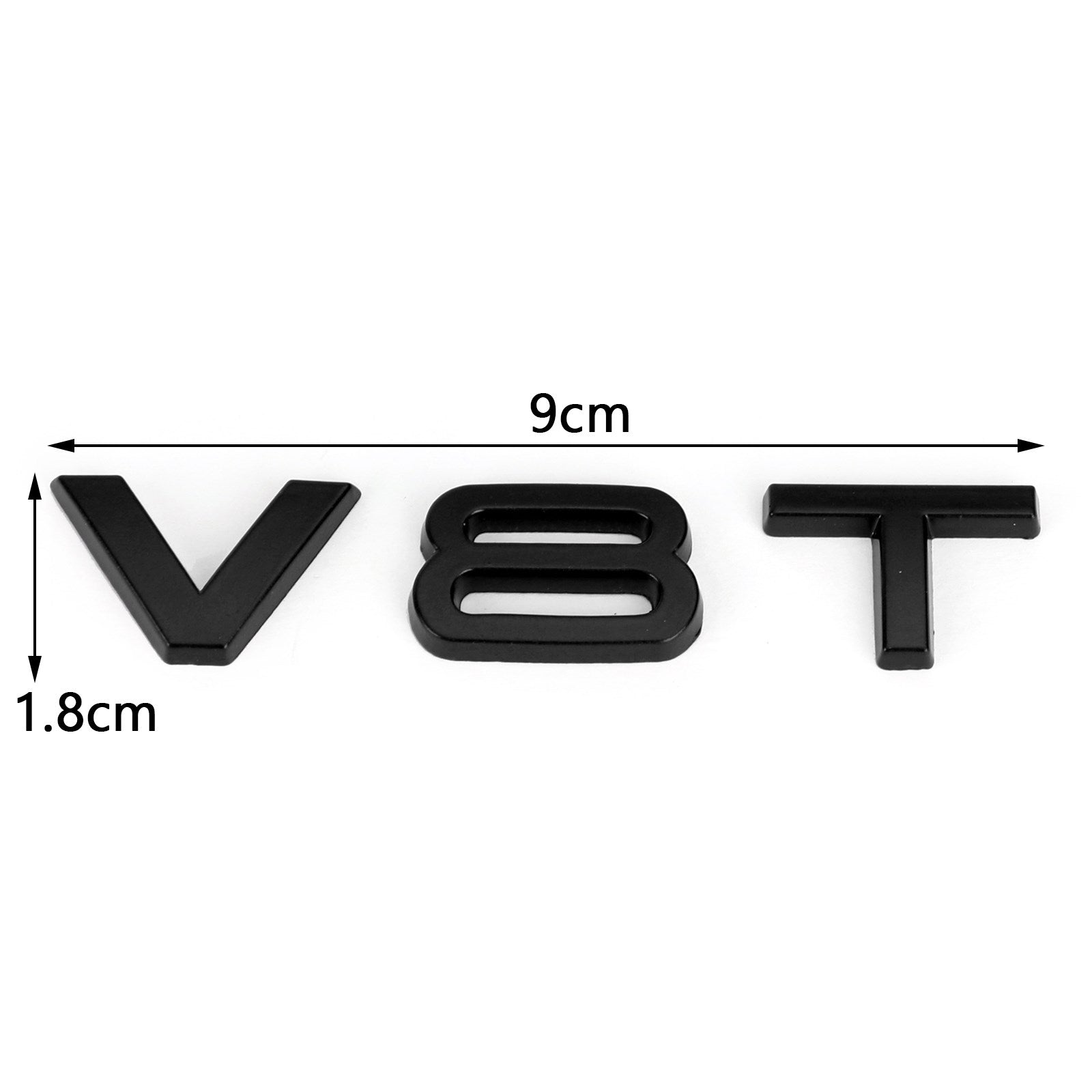 PALASER Audi A1 A3 A4 A5 A6 A7 Q3 Q5 Q7 S6 S7 S8 S4 SQ5 Black V8T Emblem Badge Fit - Image 4