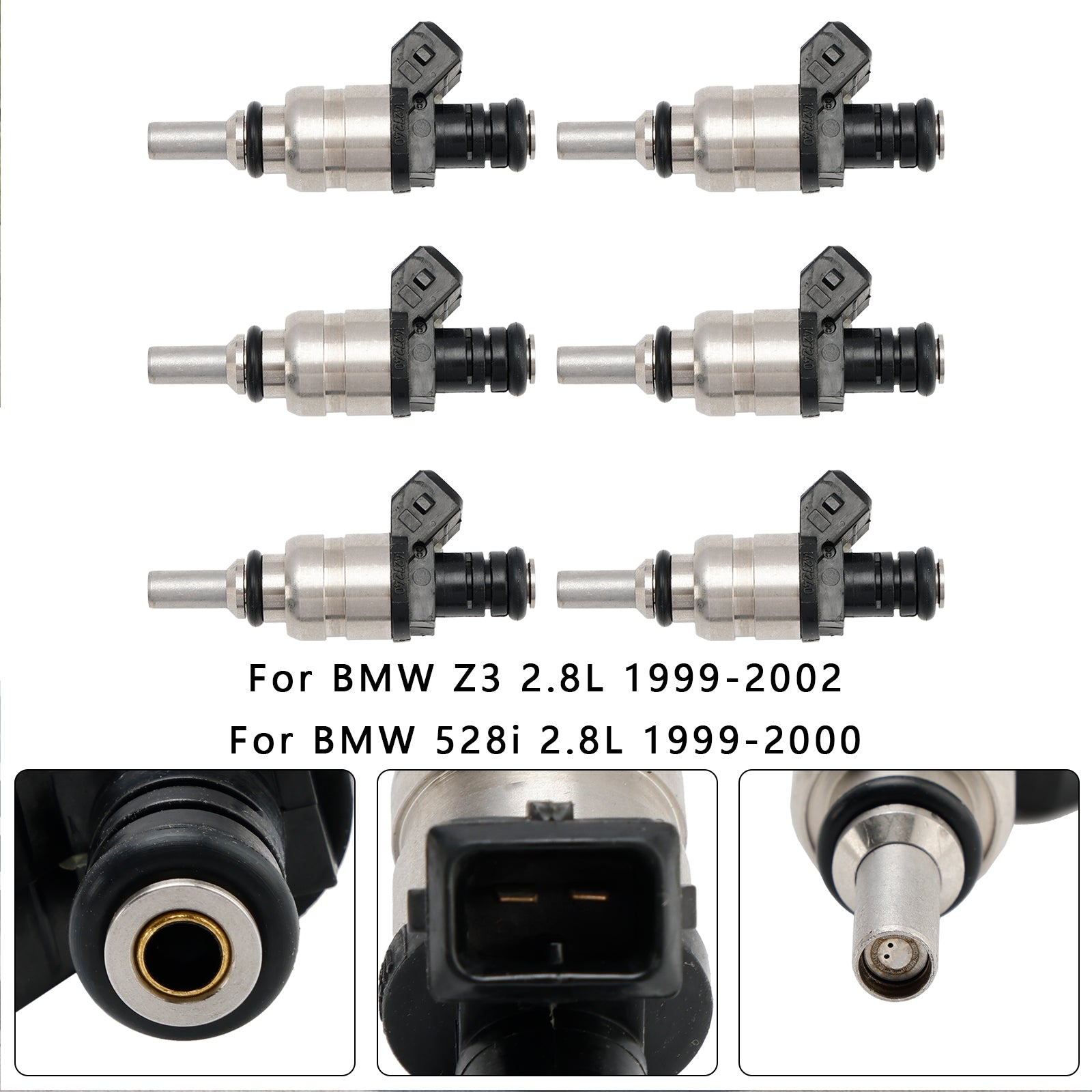 PALASER 1998-2000 BMW 323i 2.5L 6Pcs Fuel Injector 13537546244 1427240 7546244 - Image 8