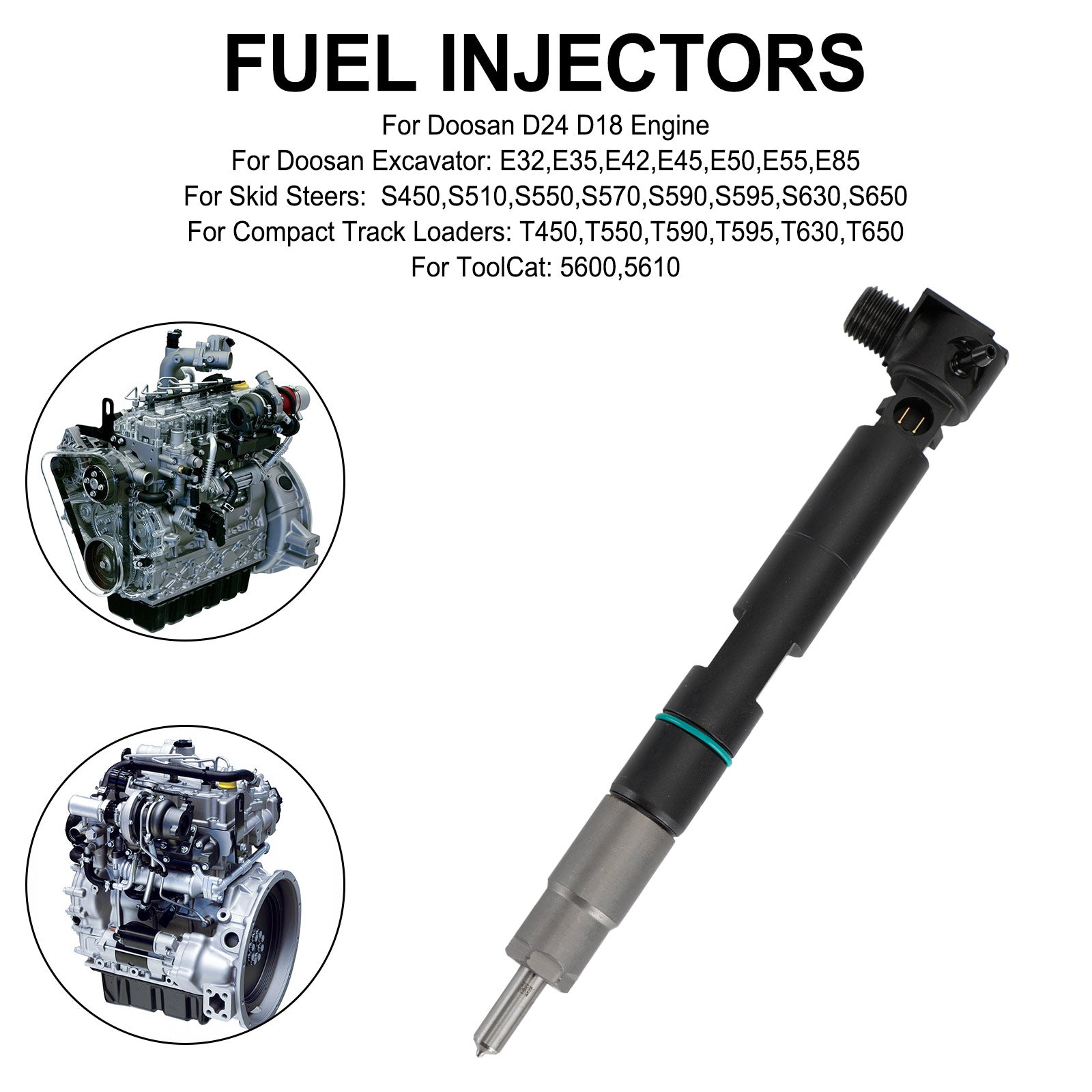PALASER 1PCS Fuel Injectors 400903-00074D 7275454 Fit Bobcat Fit Doosan D24 D18 Engine 28337917 - Image 6
