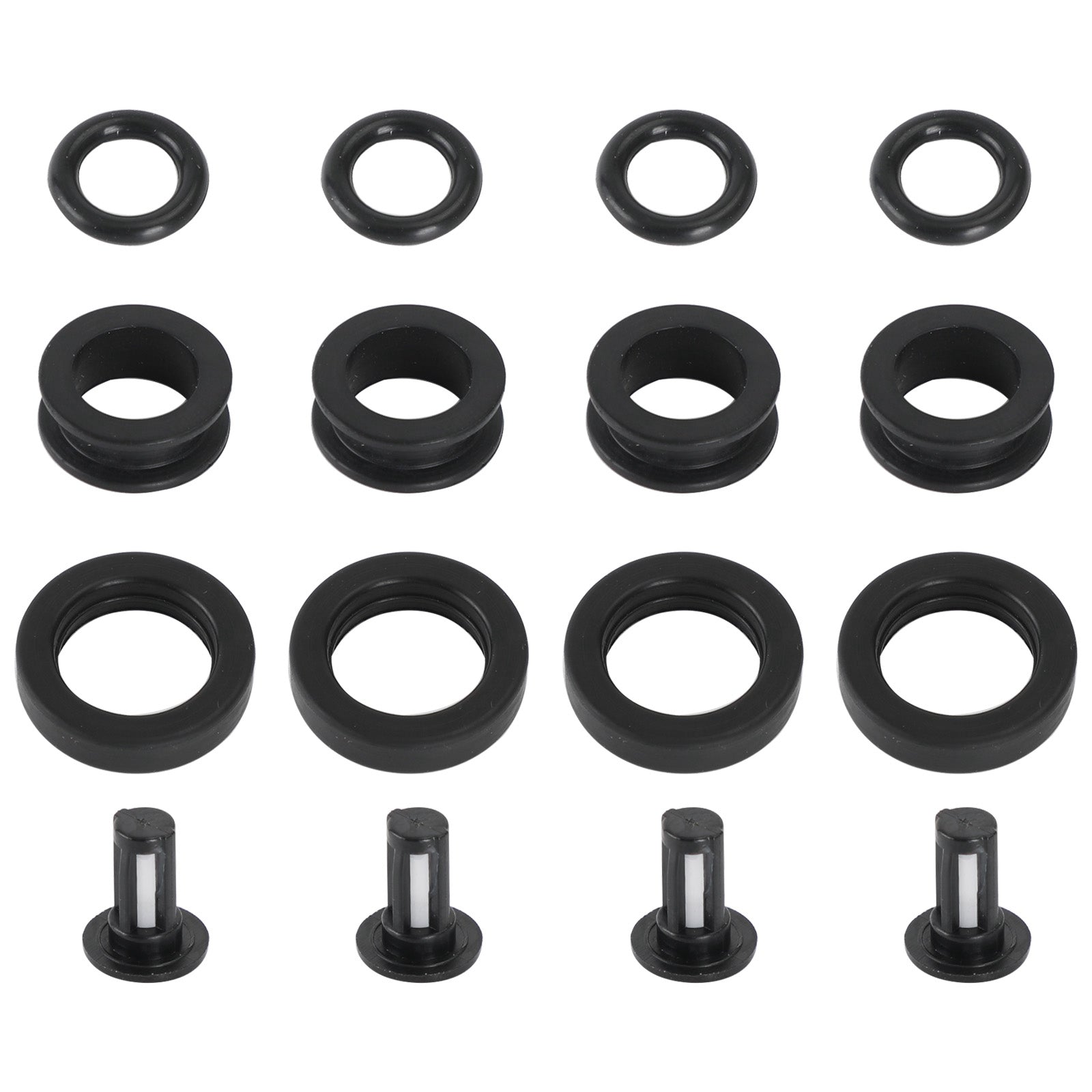 PALASER 1996-1997 Honda Civic Delsol 4PCS Fuel Injectors Repair Kit 06164P2J000 06164-P2J-000 FJ582 - Image 2