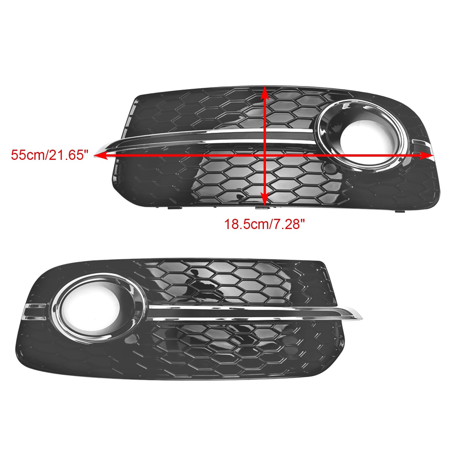 PALASER 2013-2017 Audi Q5 Standard Version Front Bumper Fog Light Grille Grill 8R0807681M 8R0807682J - Image 4