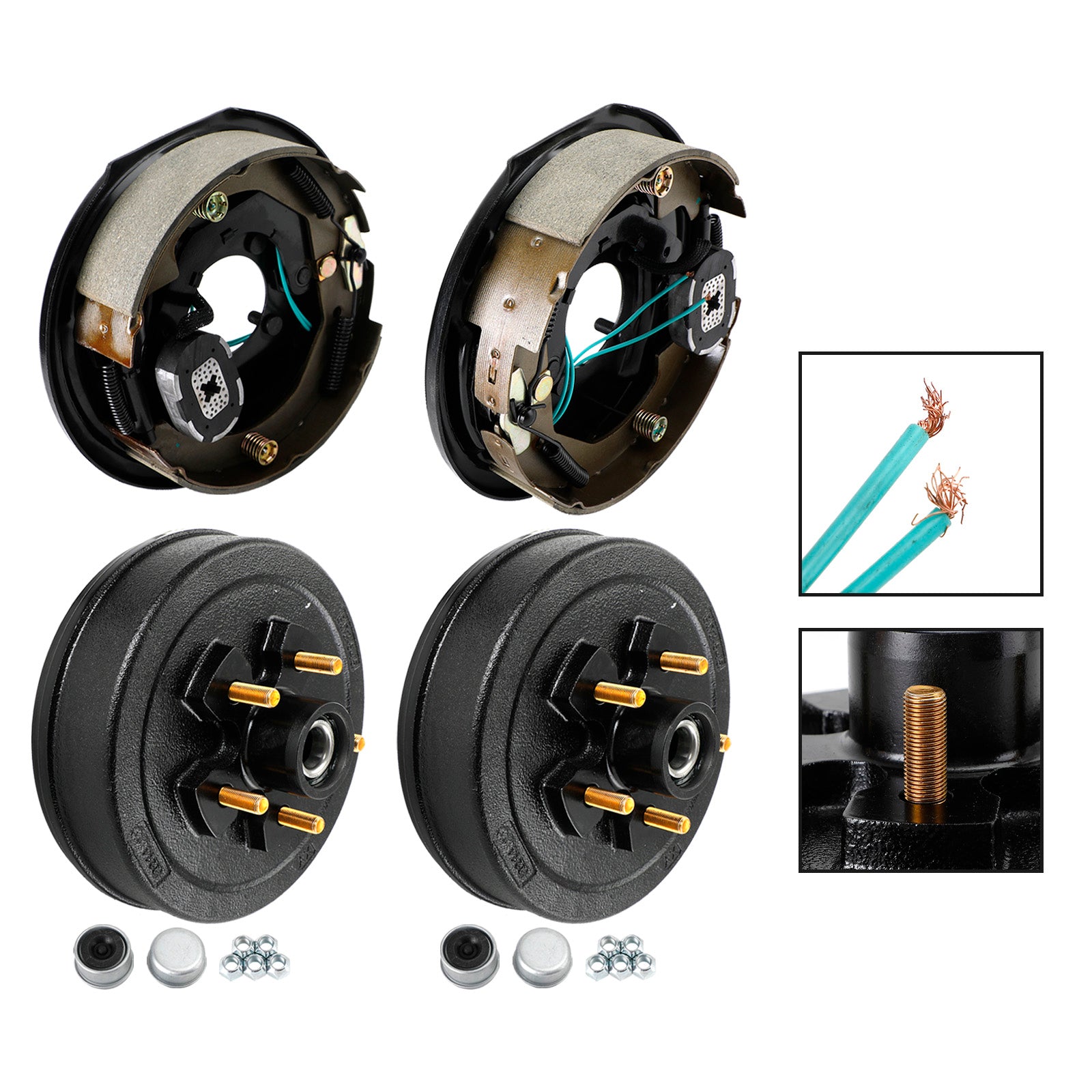 PALASER Trailer 10"-5 On 4-1/2 Hub Drum Kits w/-10" Electric Brakes For 3.5K Axle - Image 4
