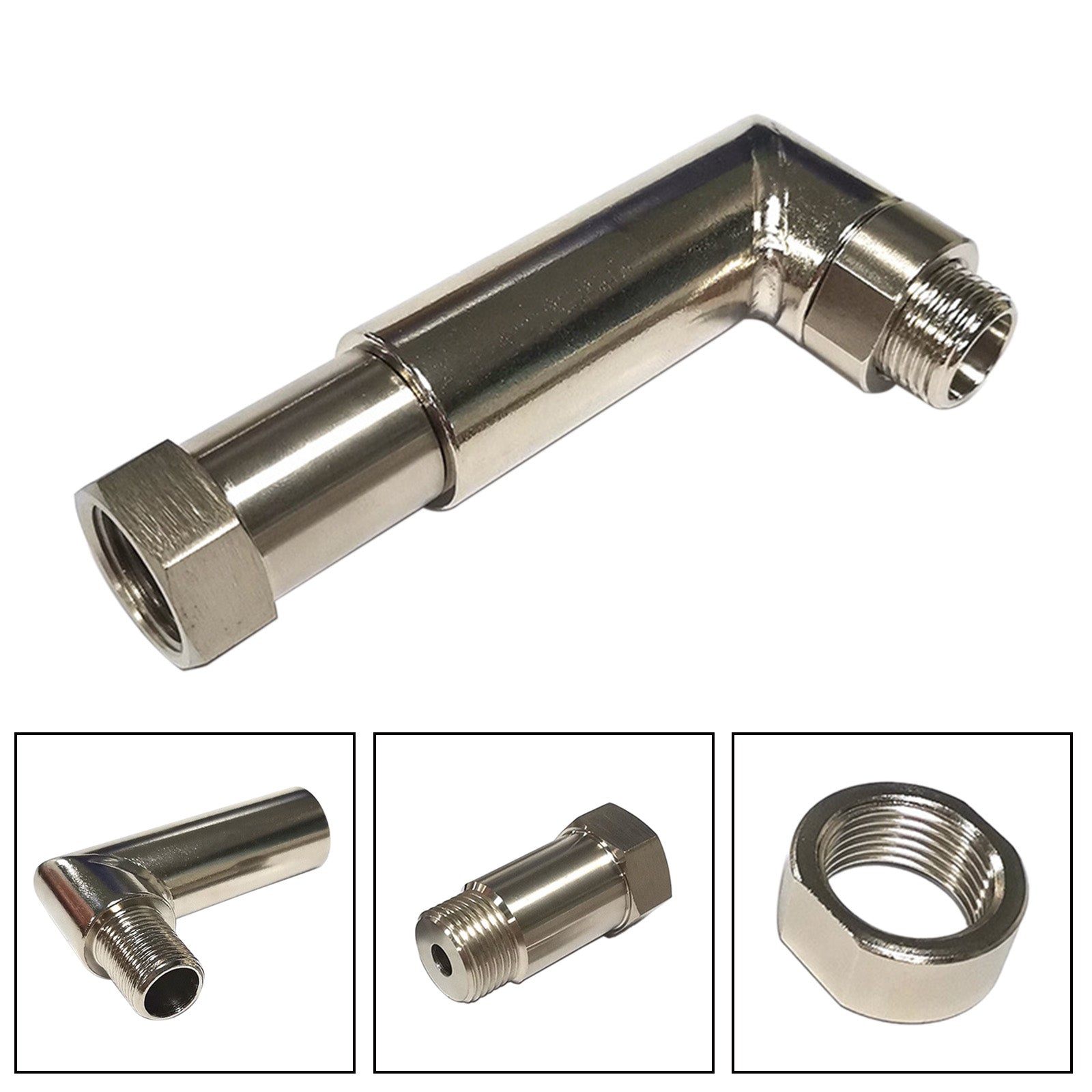 PALASER M18*1.5 O2 Spacer Sensor Angled Extender 90 Degree O2 Bung Extension - Image 4